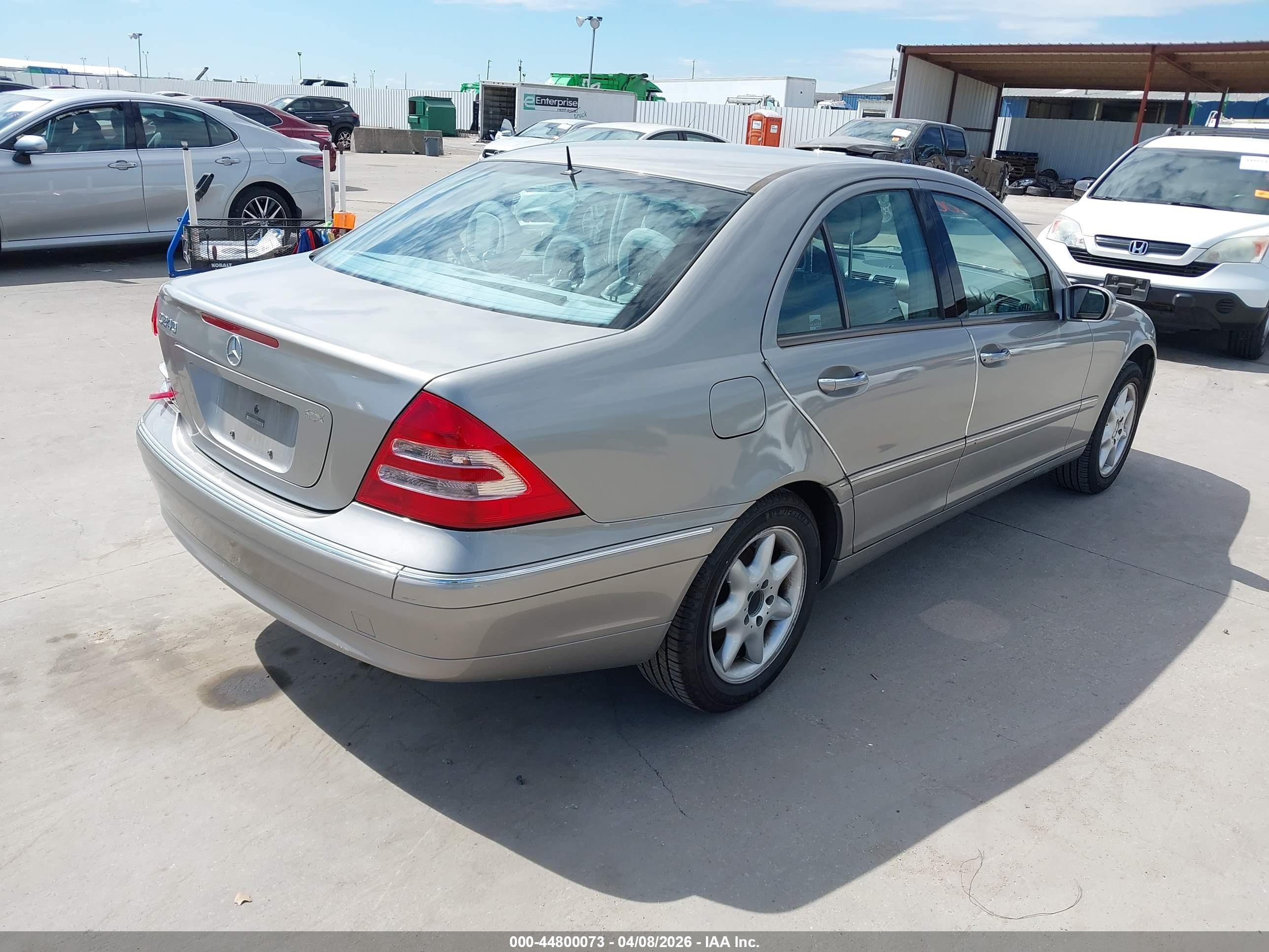 2003 Mercedes-benz C 240   Silver vin: WDBRF61J23F306732