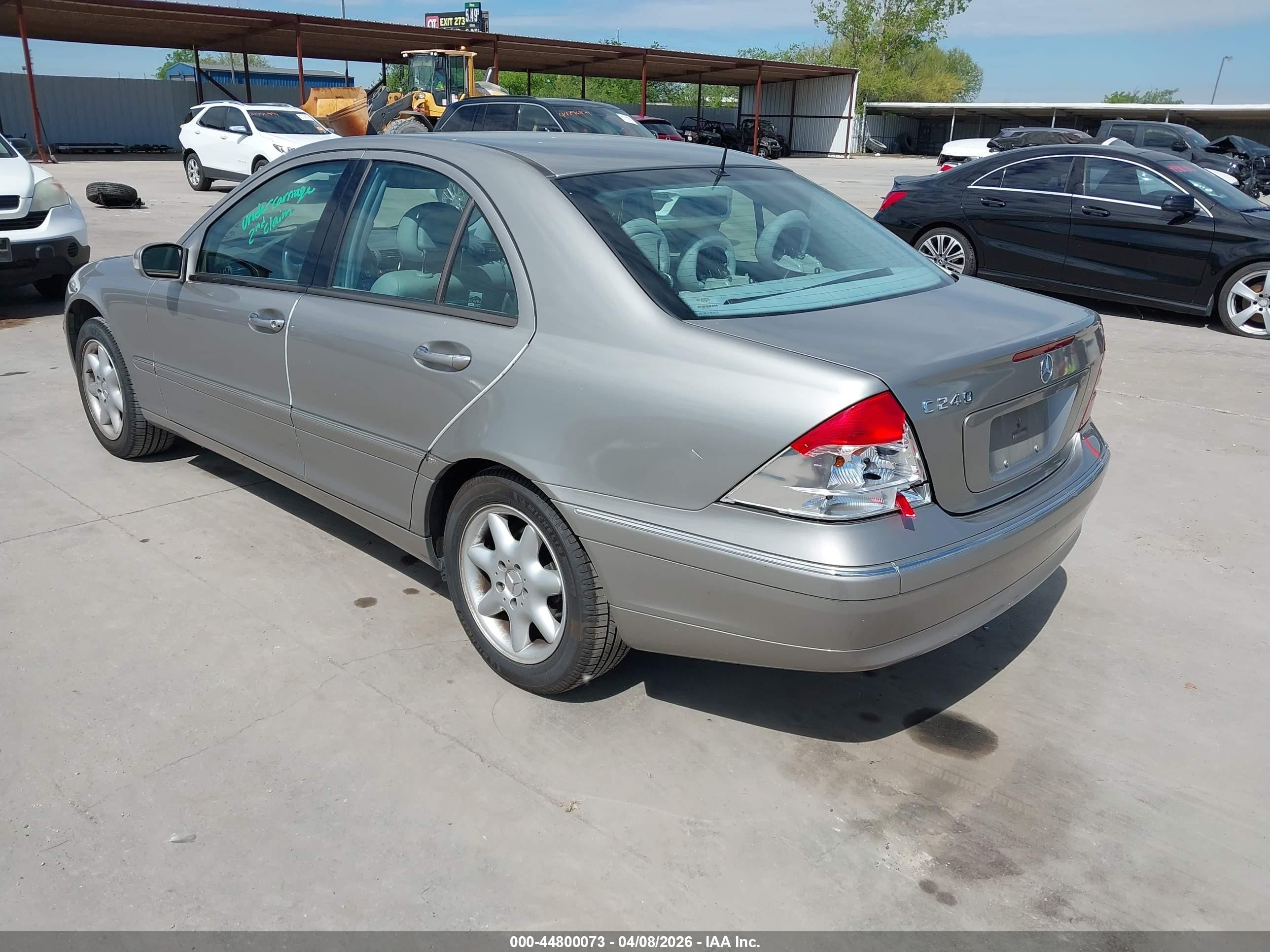 2003 Mercedes-benz C 240   Silver vin: WDBRF61J23F306732