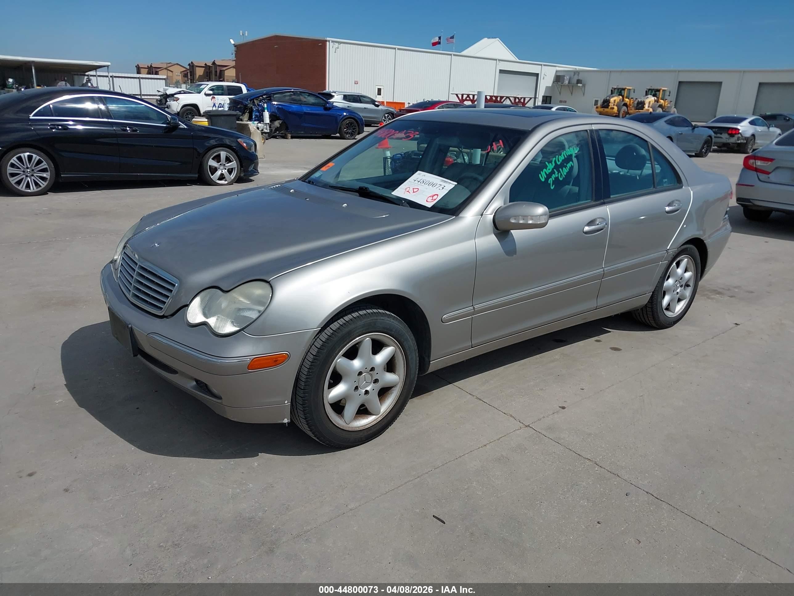 2003 Mercedes-benz C 240   Silver vin: WDBRF61J23F306732