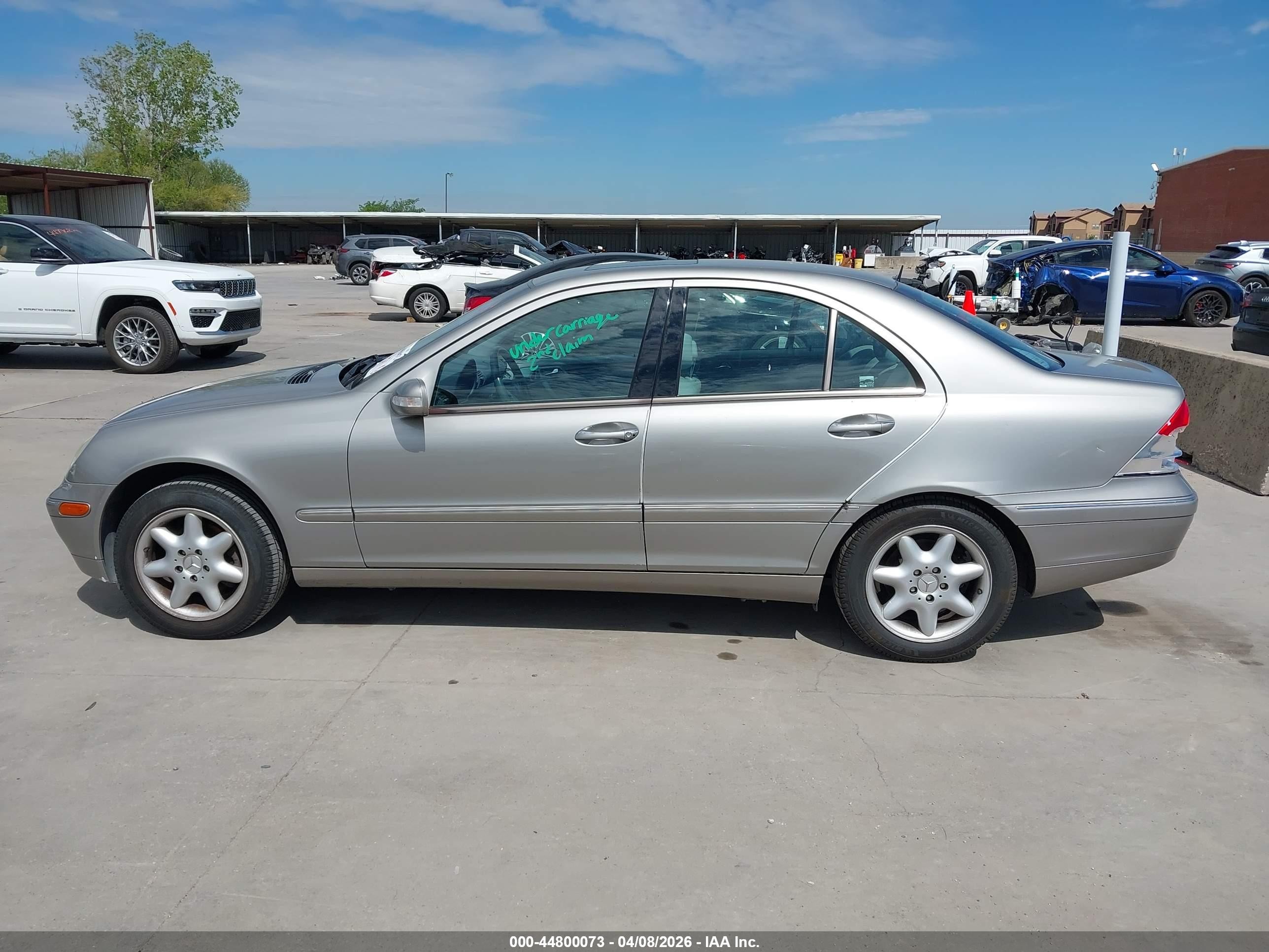 2003 Mercedes-benz C 240   Silver vin: WDBRF61J23F306732