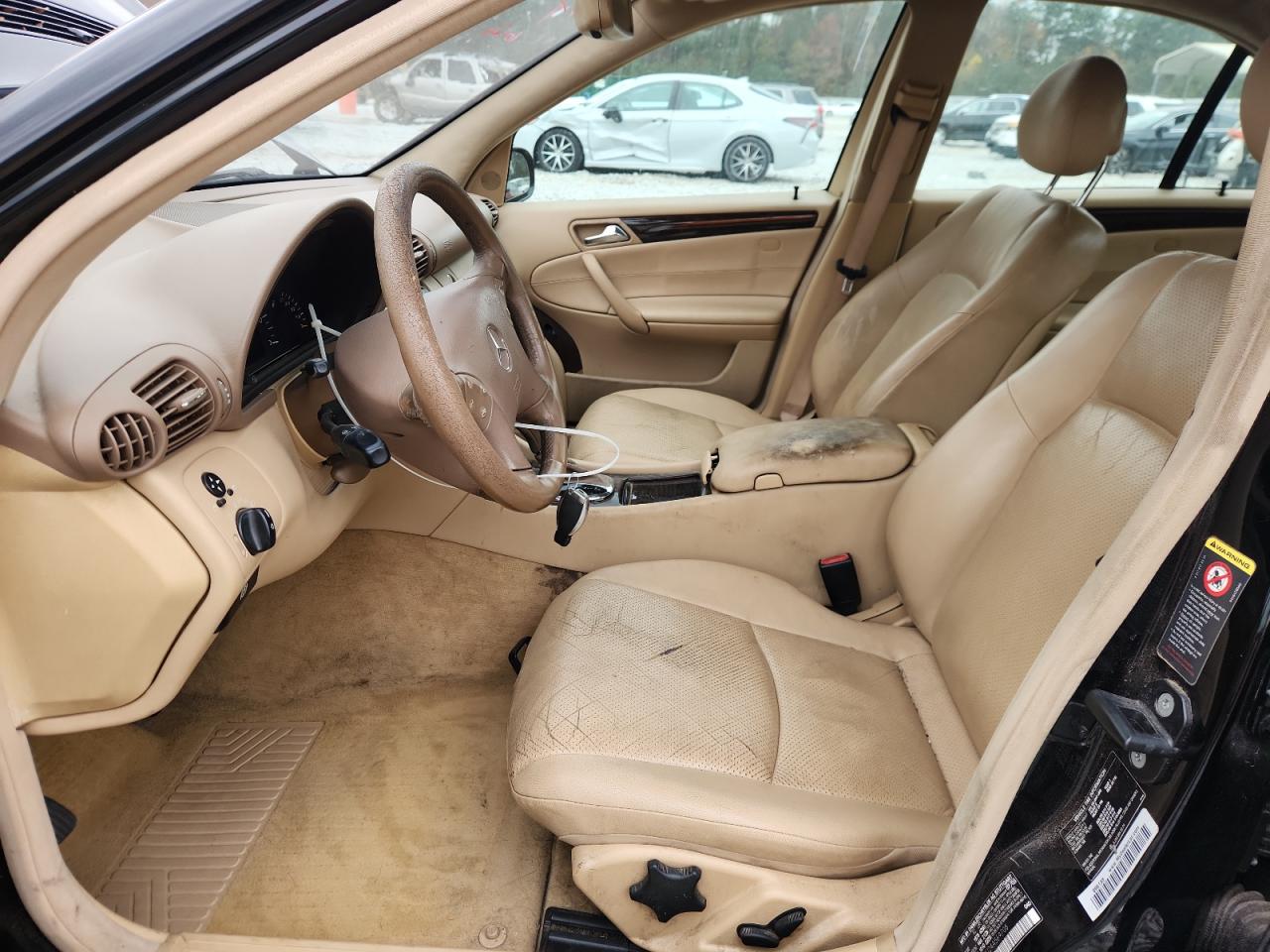 2004 Mercedes-benz C 240 Черный vin: WDBRF61J24A569706