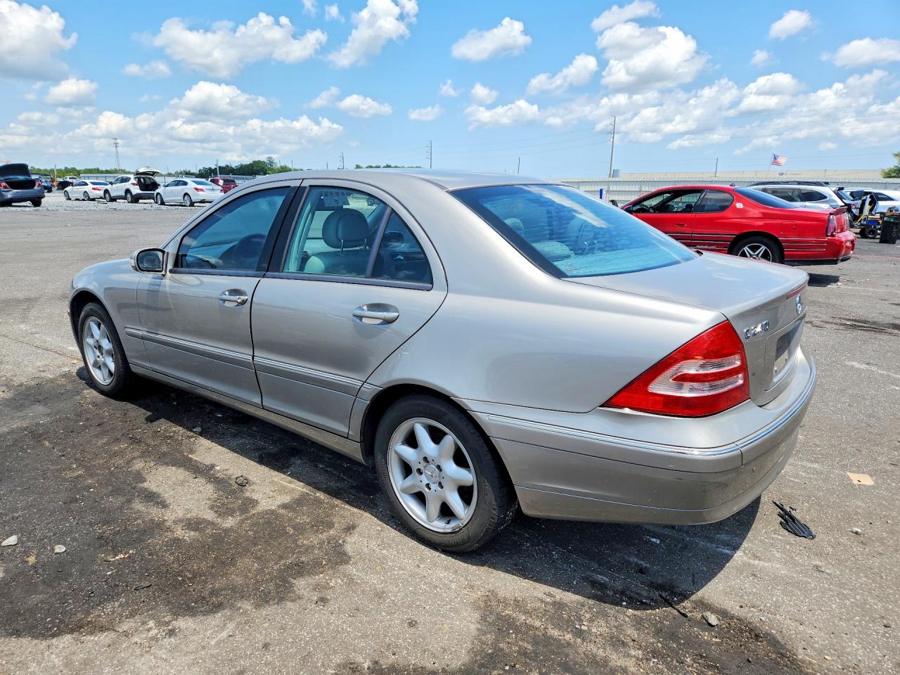 2004 Mercedes-benz C 240 Silver vin: WDBRF61J24E015252