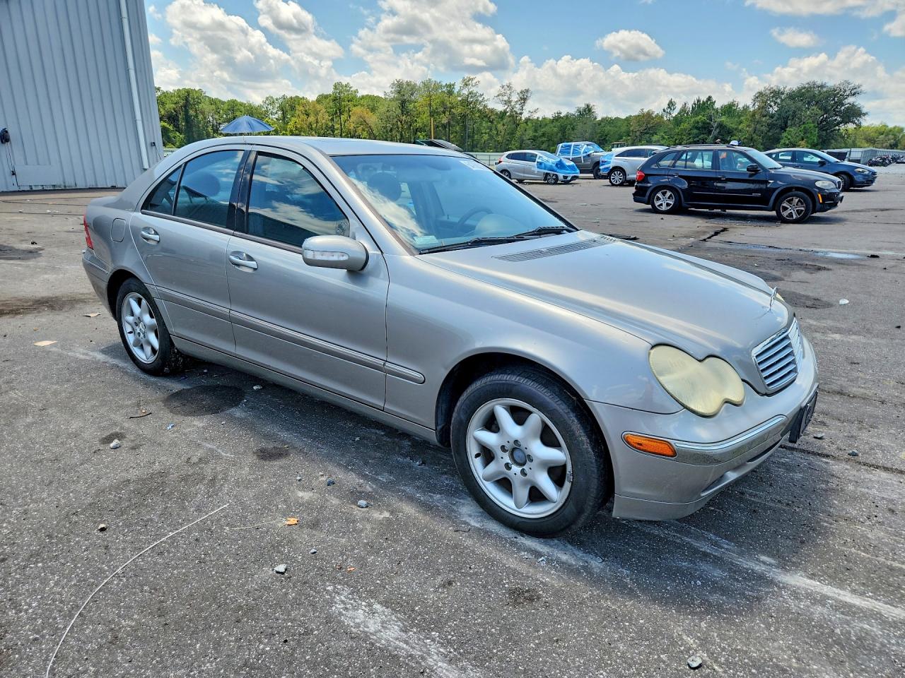 2004 Mercedes-benz C 240 Silver vin: WDBRF61J24E015252