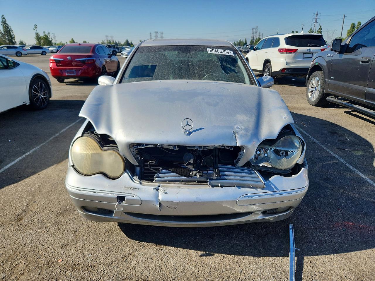 2004 Mercedes-benz C 240 Silver vin: WDBRF61J24E015798