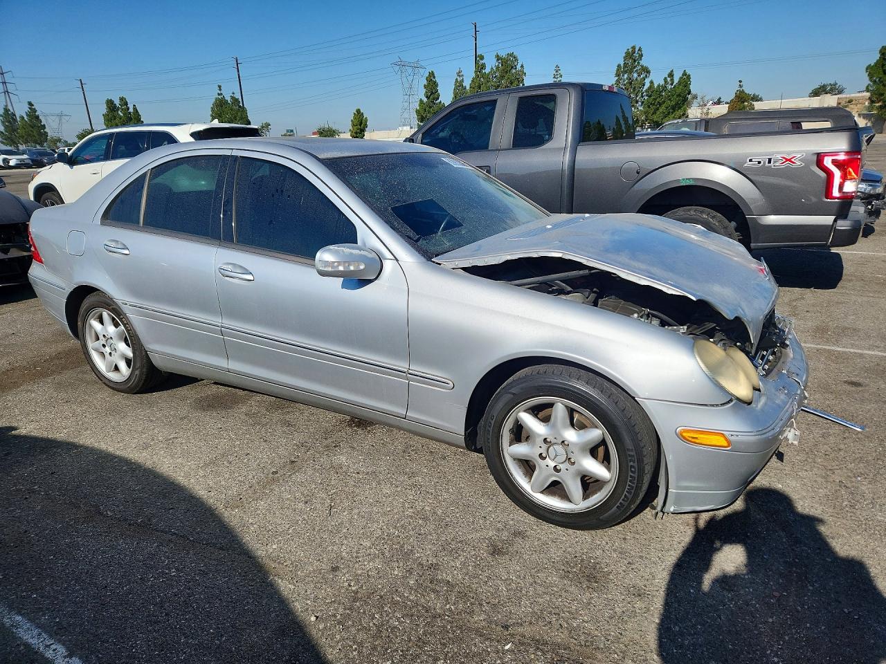 2004 Mercedes-benz C 240 Silver vin: WDBRF61J24E015798