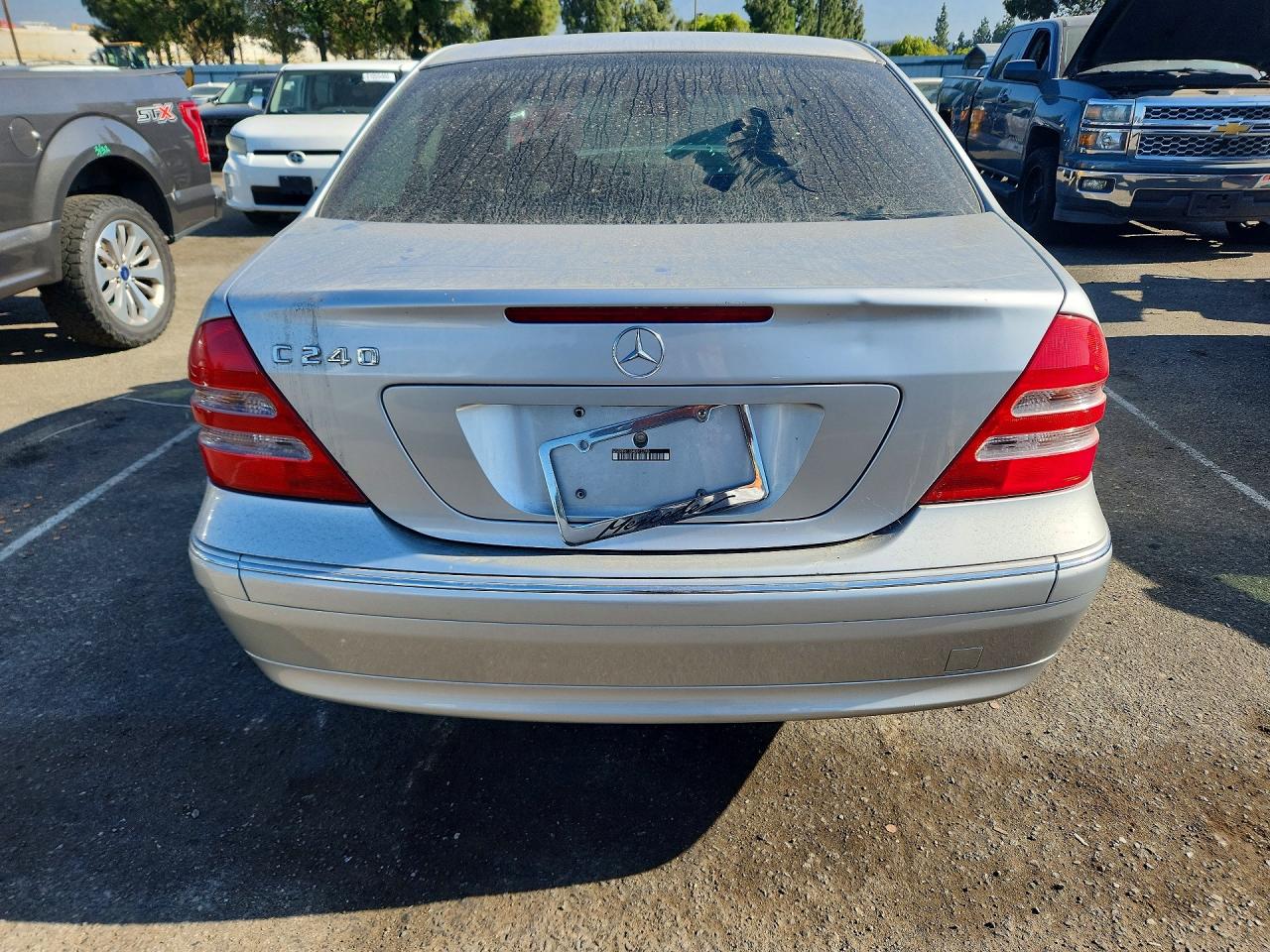 2004 Mercedes-benz C 240 Silver vin: WDBRF61J24E015798