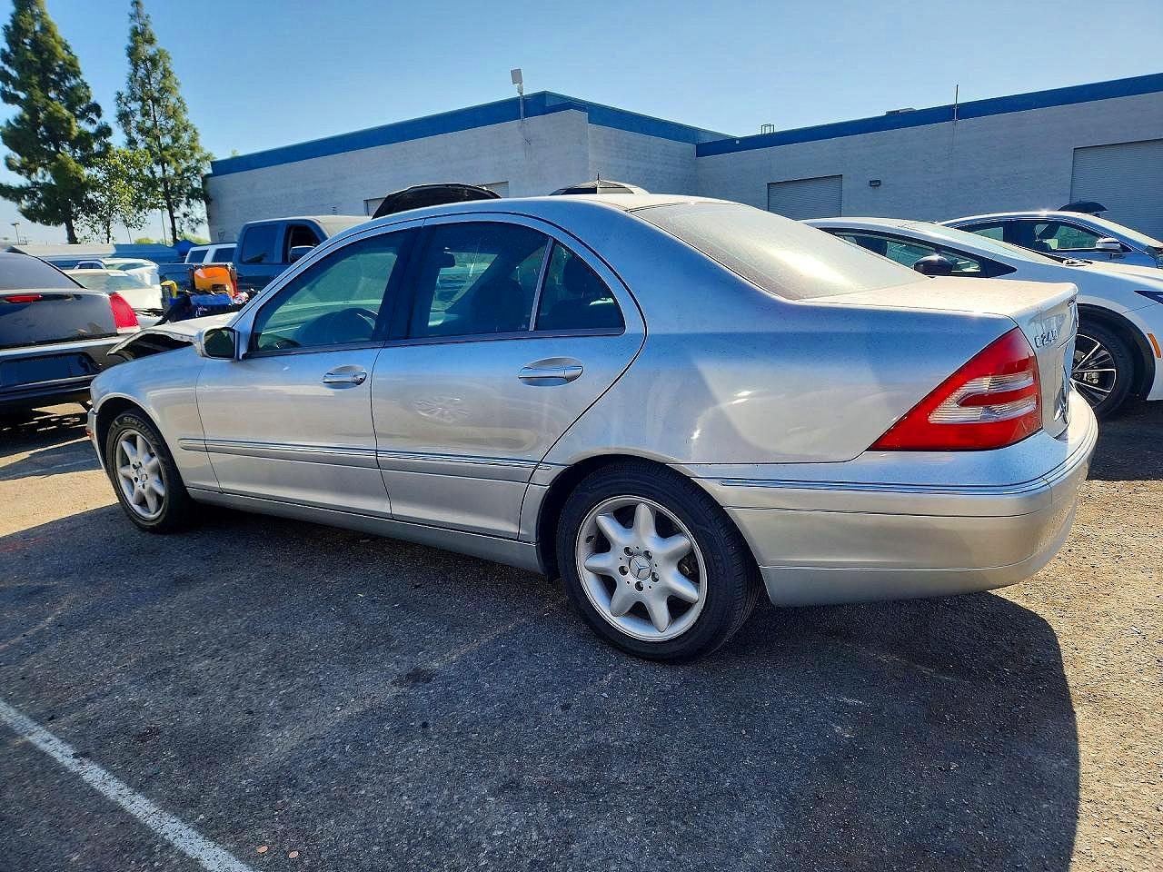 2004 Mercedes-benz C 240 Silver vin: WDBRF61J24E015798