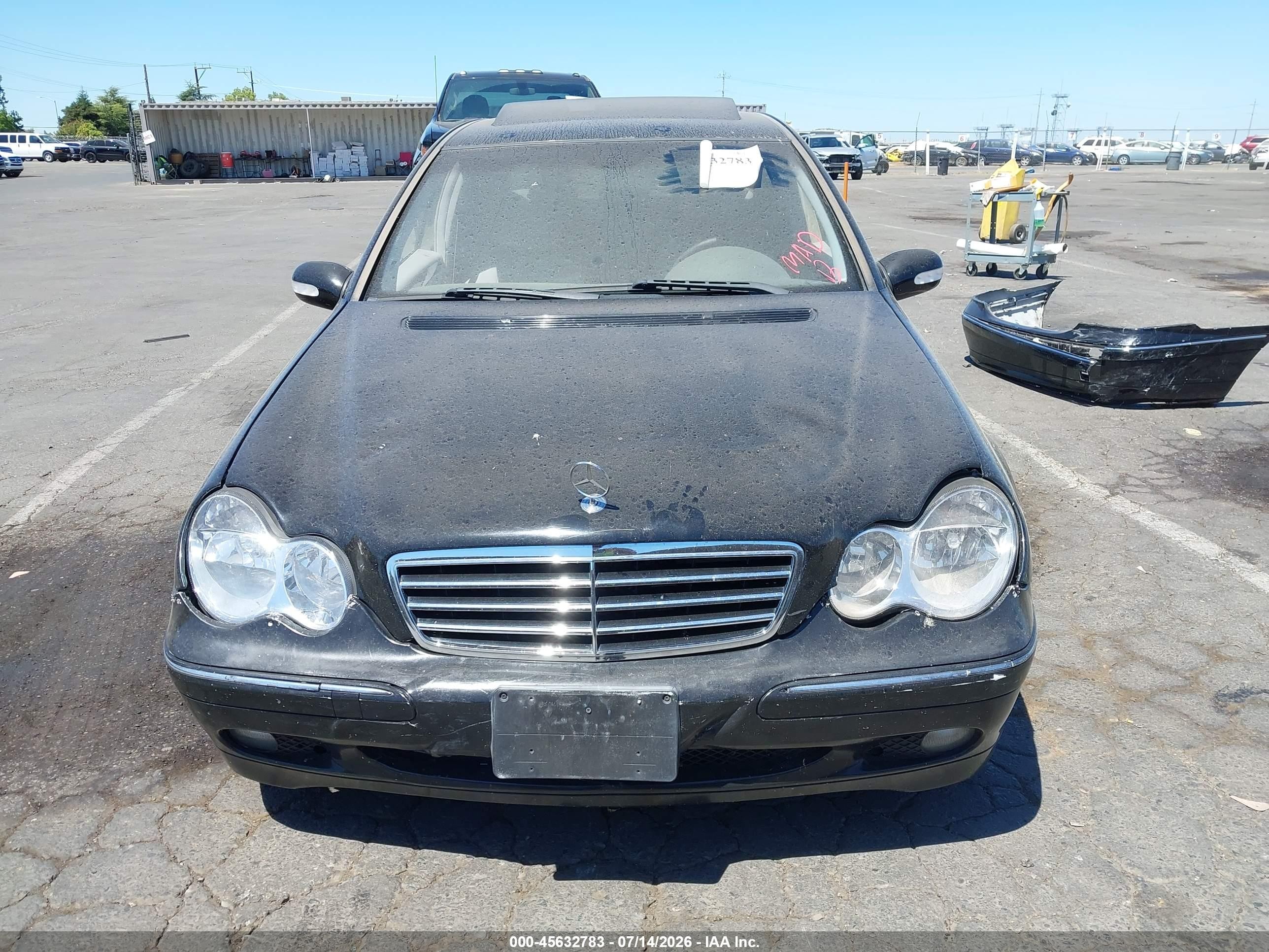 2004 Mercedes-benz C 240 Black vin: WDBRF61J24F547627