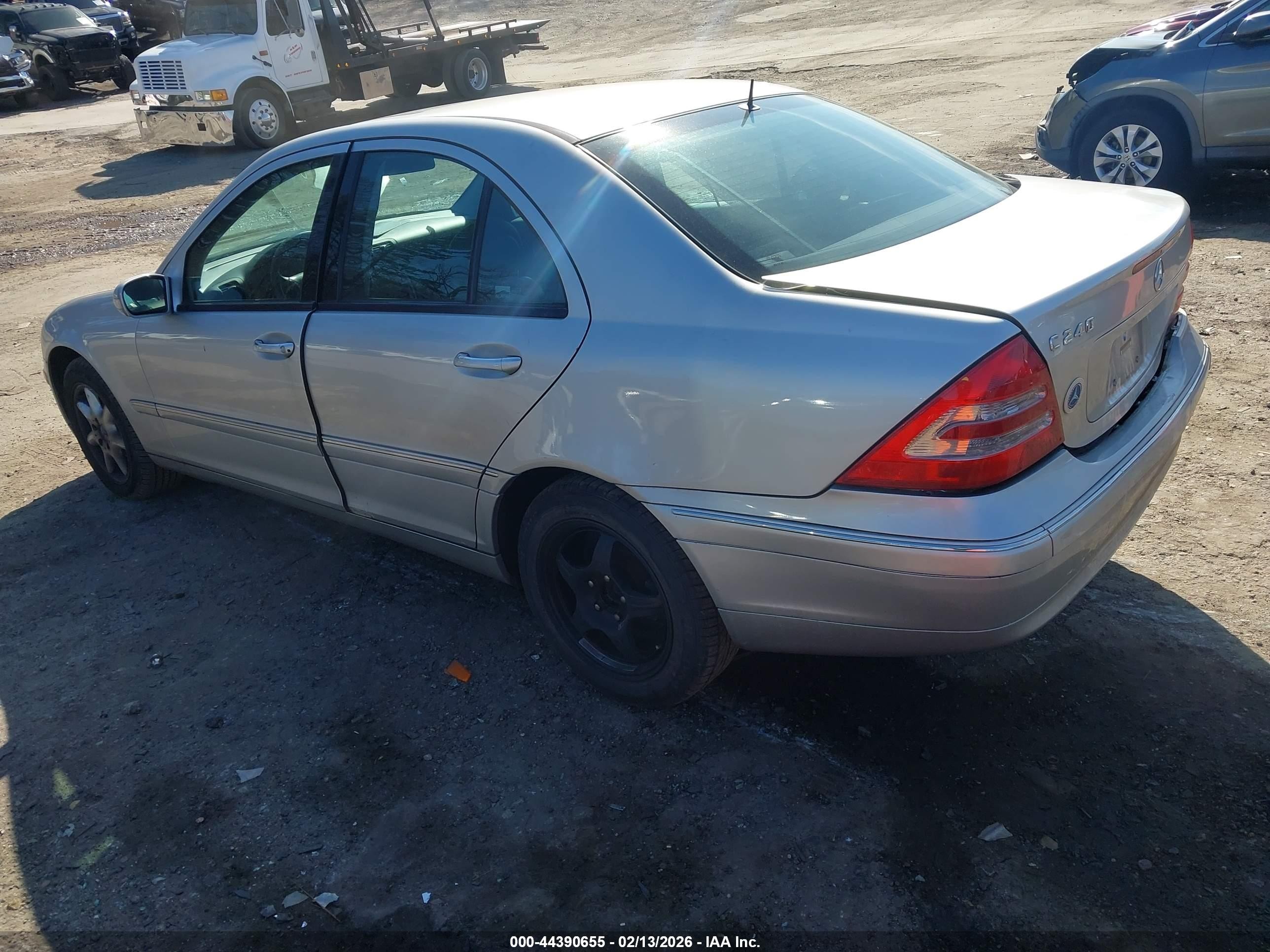 2001 Mercedes-benz C 240   Silver vin: WDBRF61J31F036715
