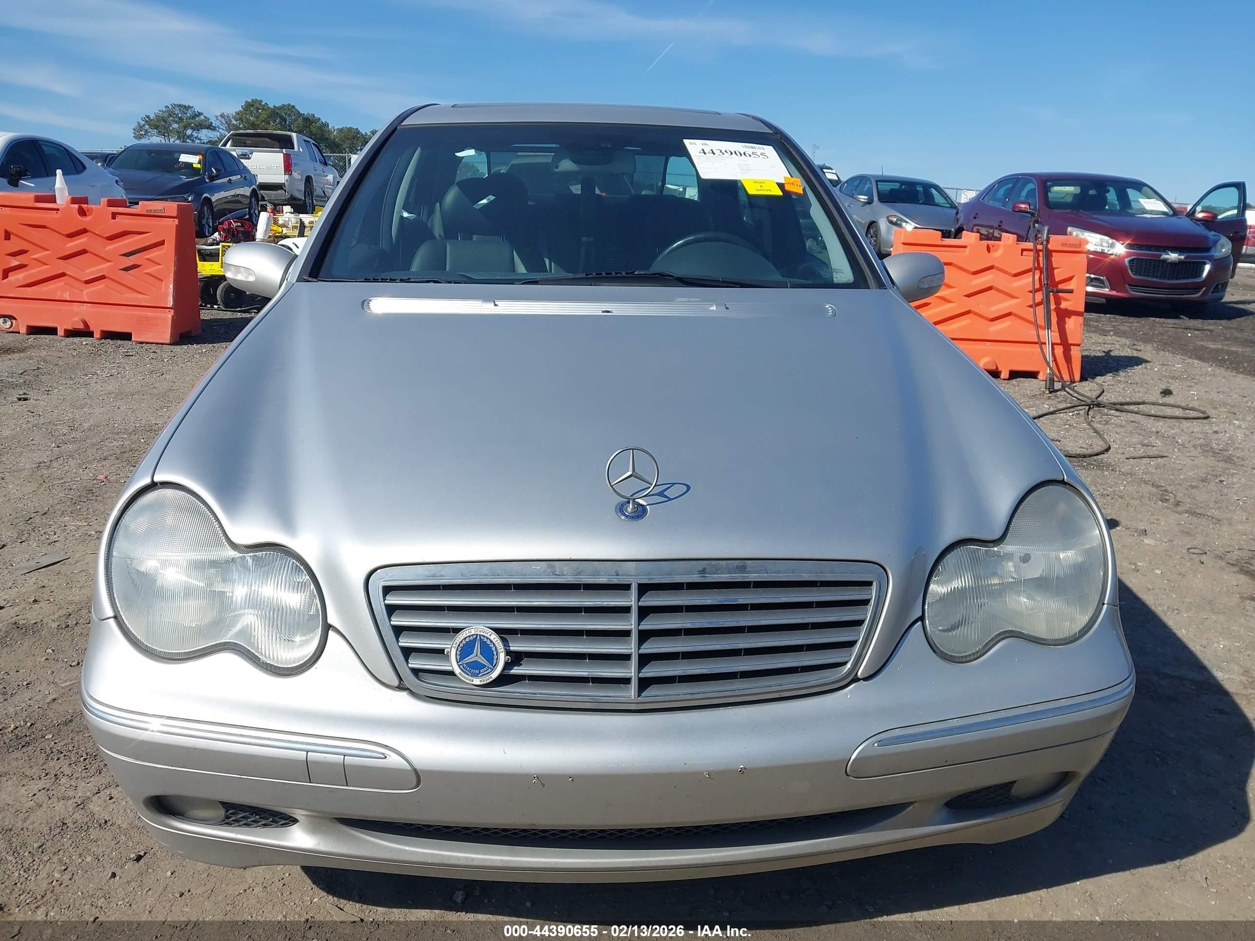 2001 Mercedes-benz C 240   Silver vin: WDBRF61J31F036715
