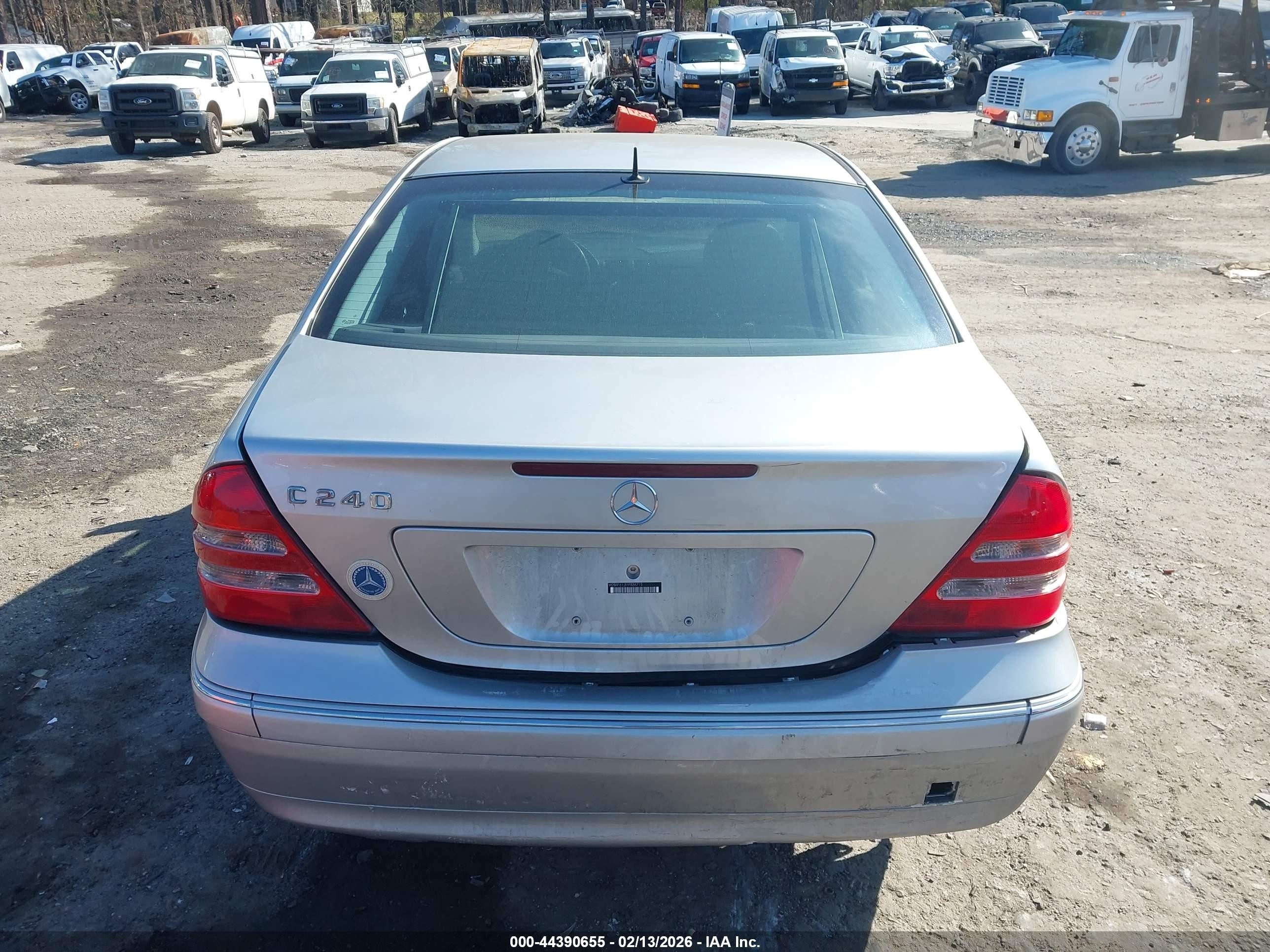 2001 Mercedes-benz C 240   Silver vin: WDBRF61J31F036715