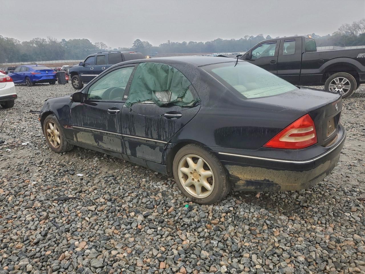 2001 Mercedes-benz C 240 Black vin: WDBRF61J31F076938