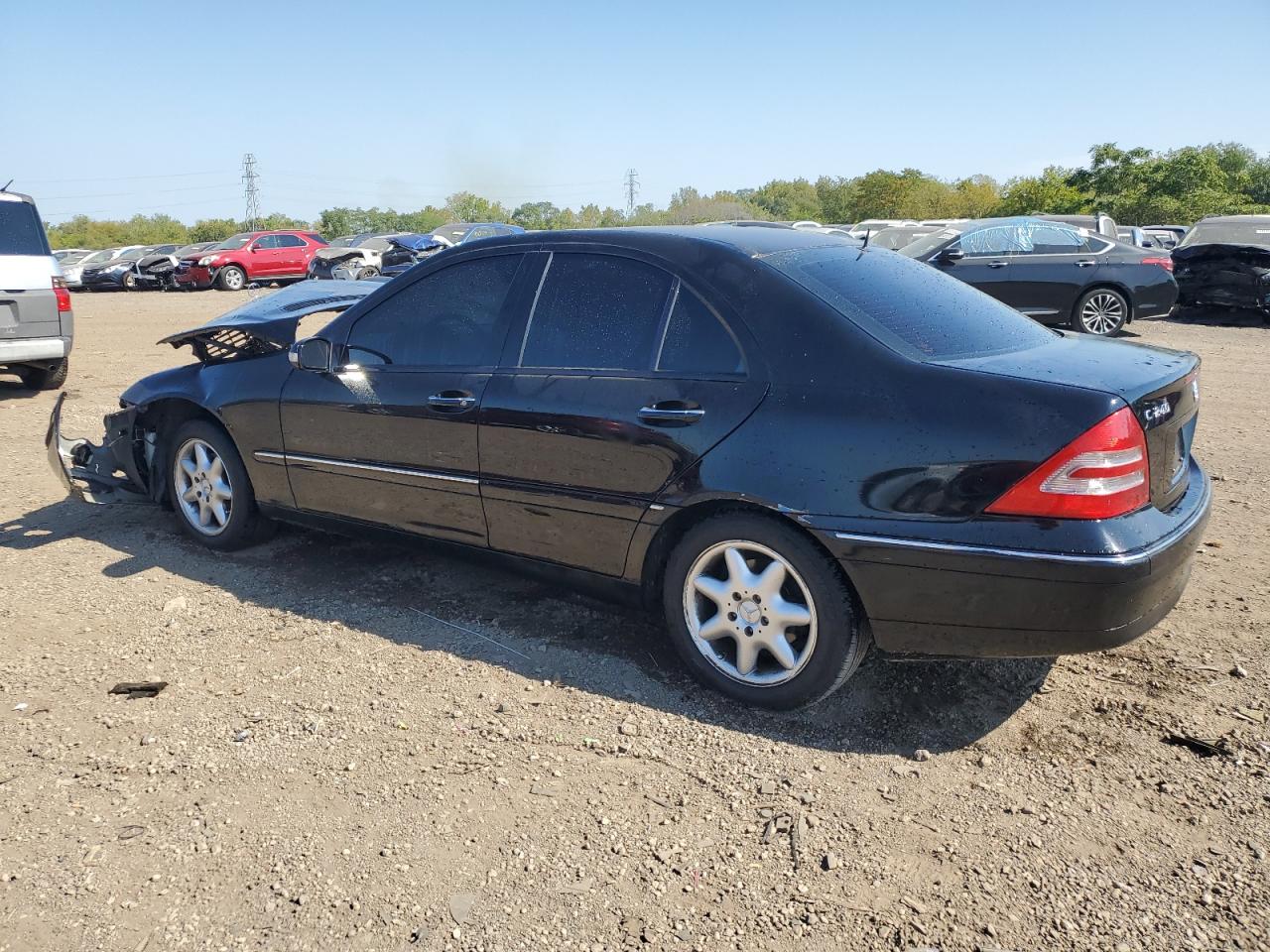 2001 Mercedes-benz C 240 Black vin: WDBRF61J31F084733