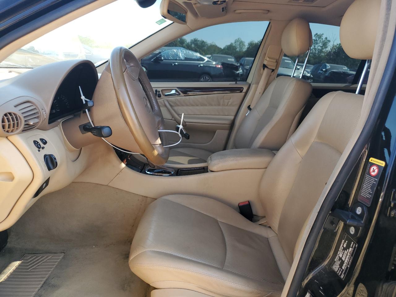 2001 Mercedes-benz C 240 Black vin: WDBRF61J31F084733