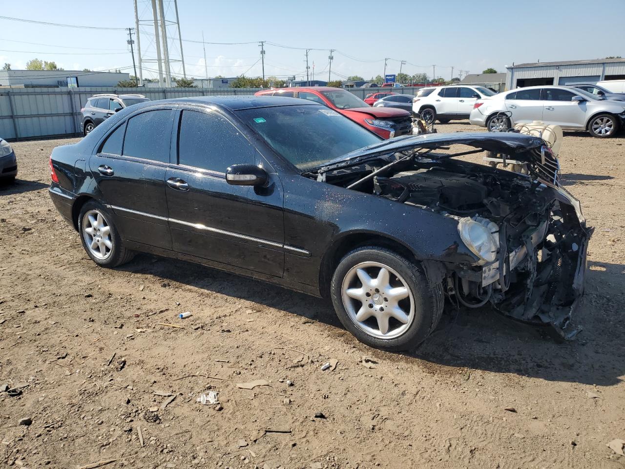 2001 Mercedes-benz C 240 Black vin: WDBRF61J31F084733