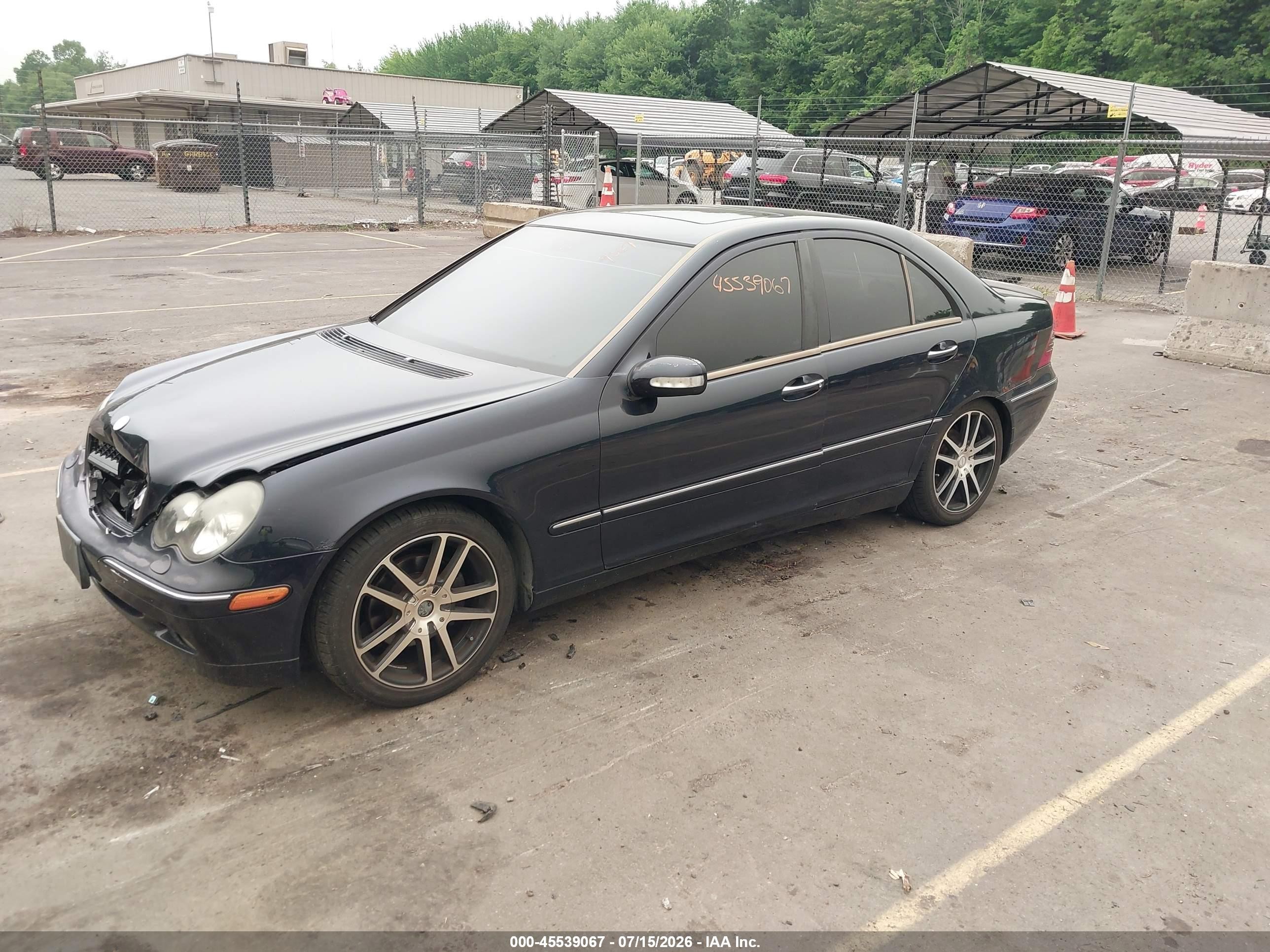 2001 Mercedes-benz C 240   Black vin: WDBRF61J31F119965
