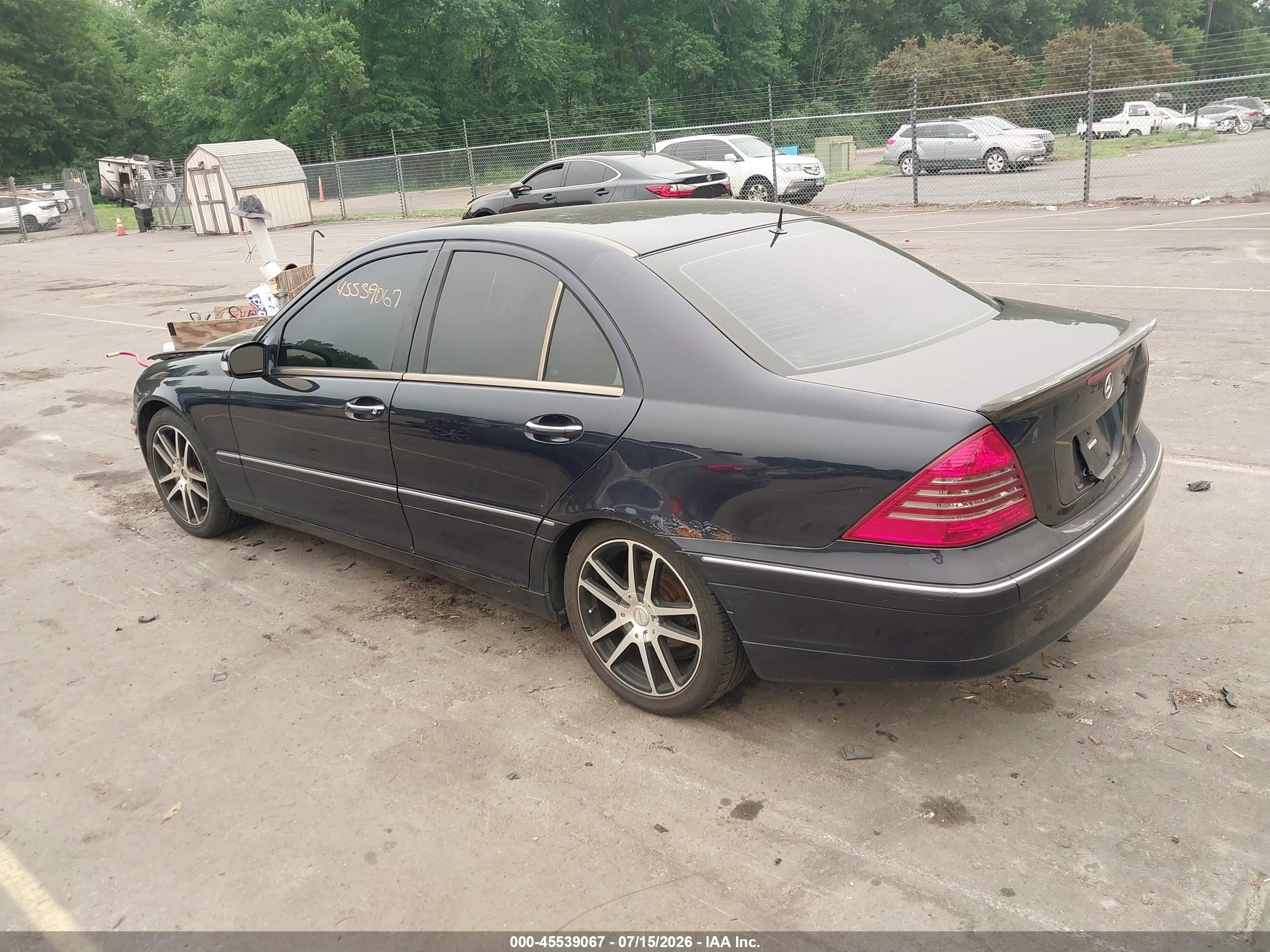 2001 Mercedes-benz C 240   Black vin: WDBRF61J31F119965