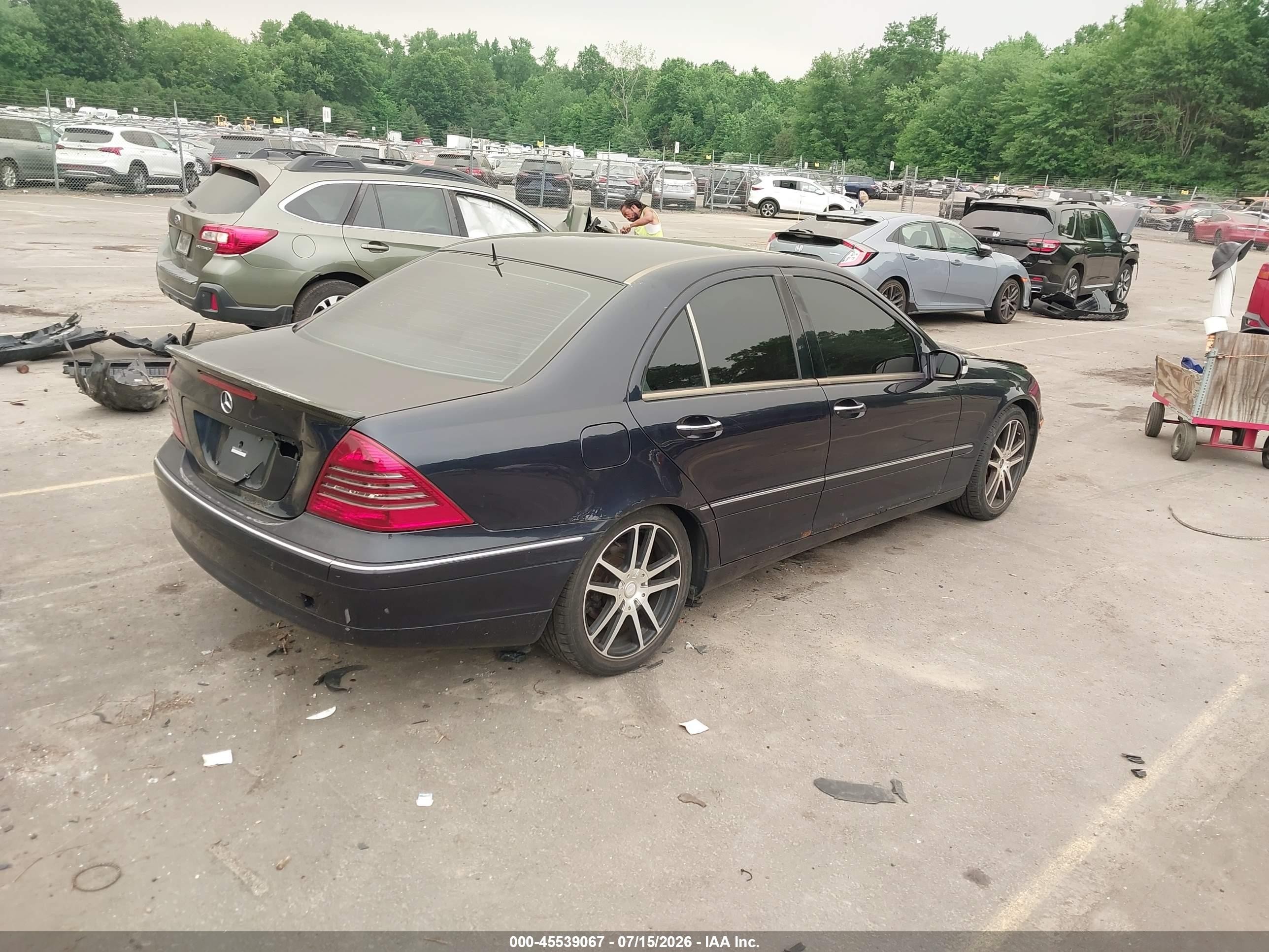 2001 Mercedes-benz C 240   Black vin: WDBRF61J31F119965
