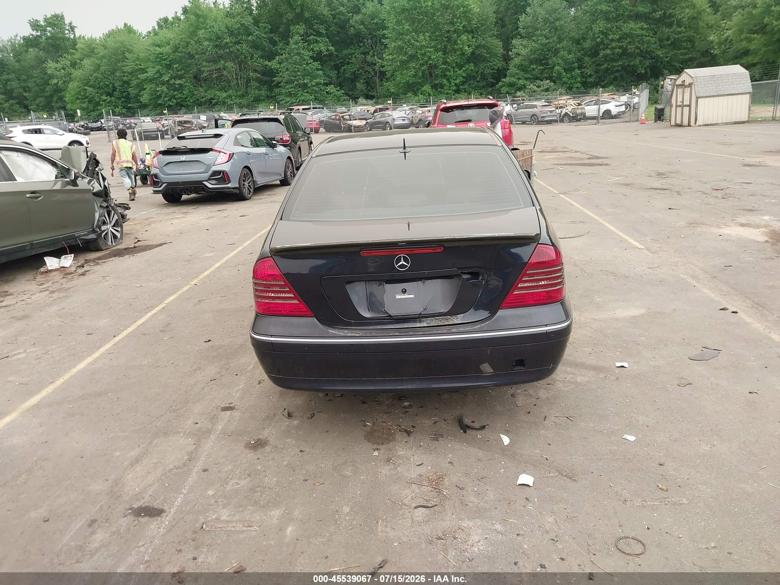 2001 Mercedes-benz C 240   Black vin: WDBRF61J31F119965
