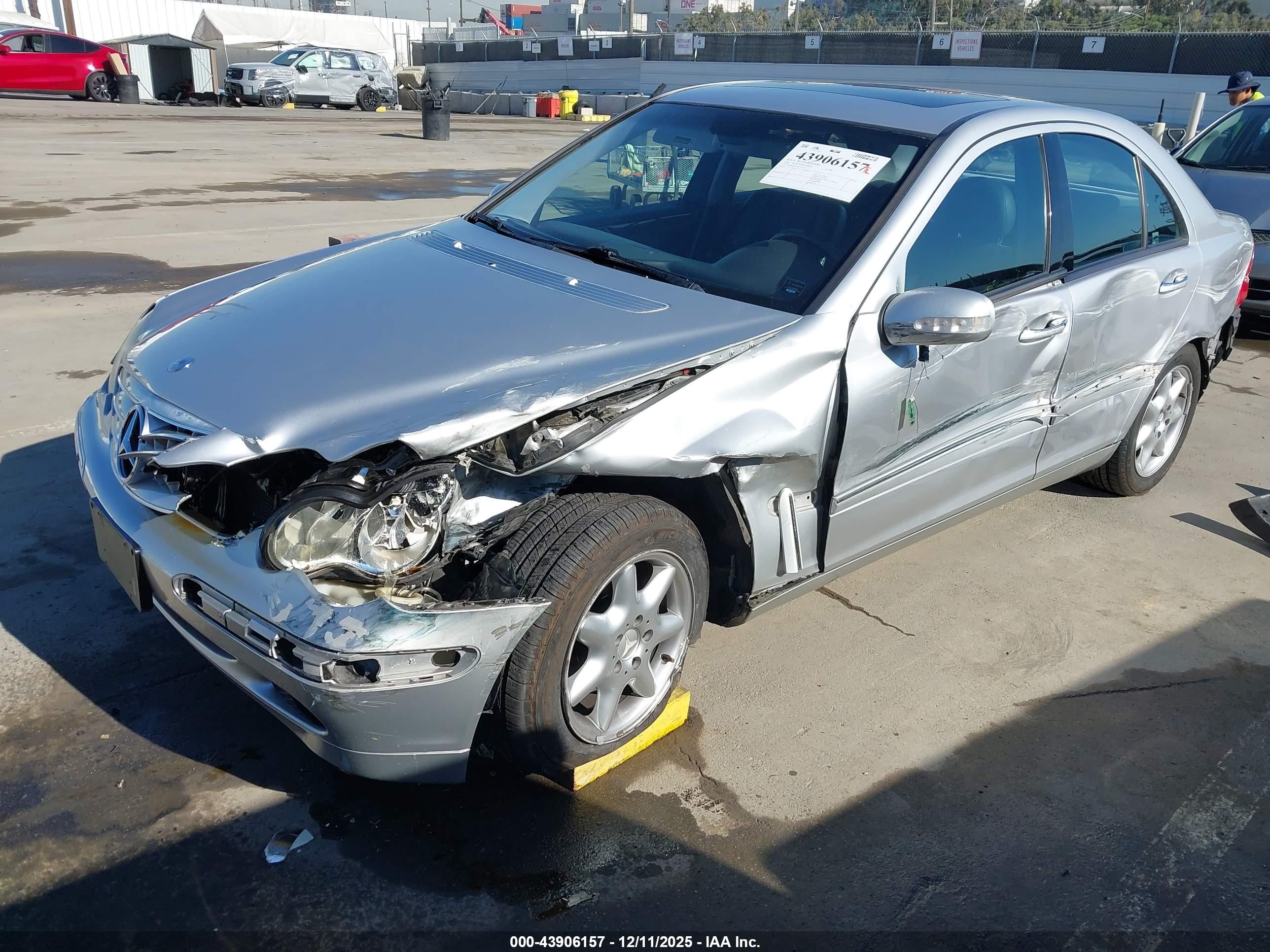 2002 Mercedes-benz C 240   Silver vin: WDBRF61J32F231344