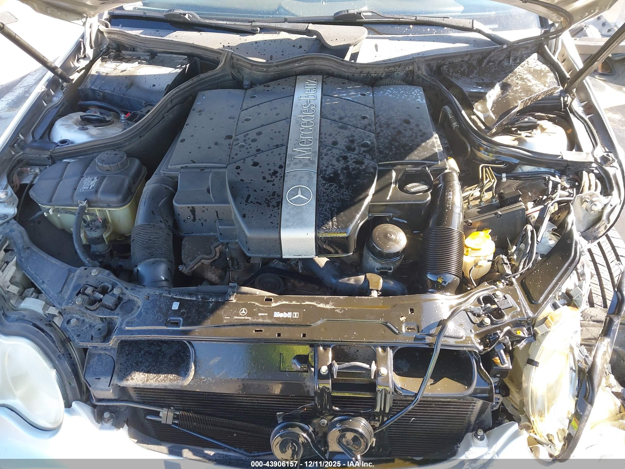 2002 Mercedes-benz C 240   Silver vin: WDBRF61J32F231344