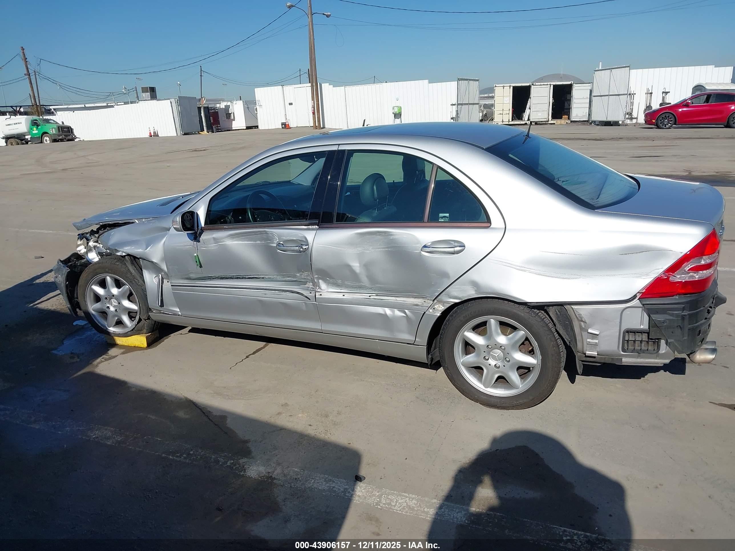 2002 Mercedes-benz C 240   Silver vin: WDBRF61J32F231344
