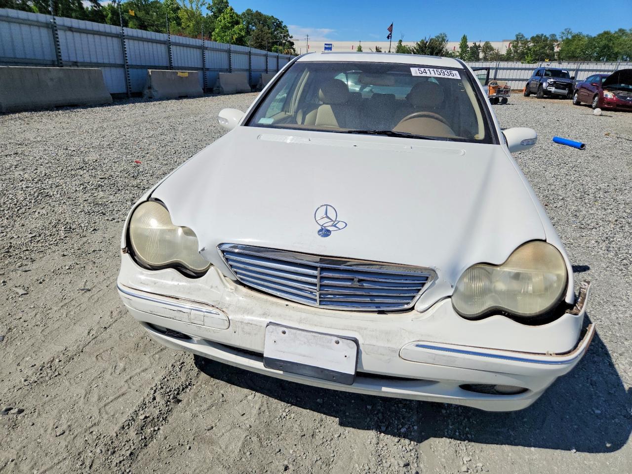 2002 Mercedes-benz C 240 Белый vin: WDBRF61J32F272167