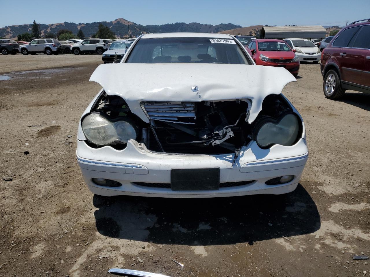 2002 Mercedes-benz C 240 Белый vin: WDBRF61J32F283783
