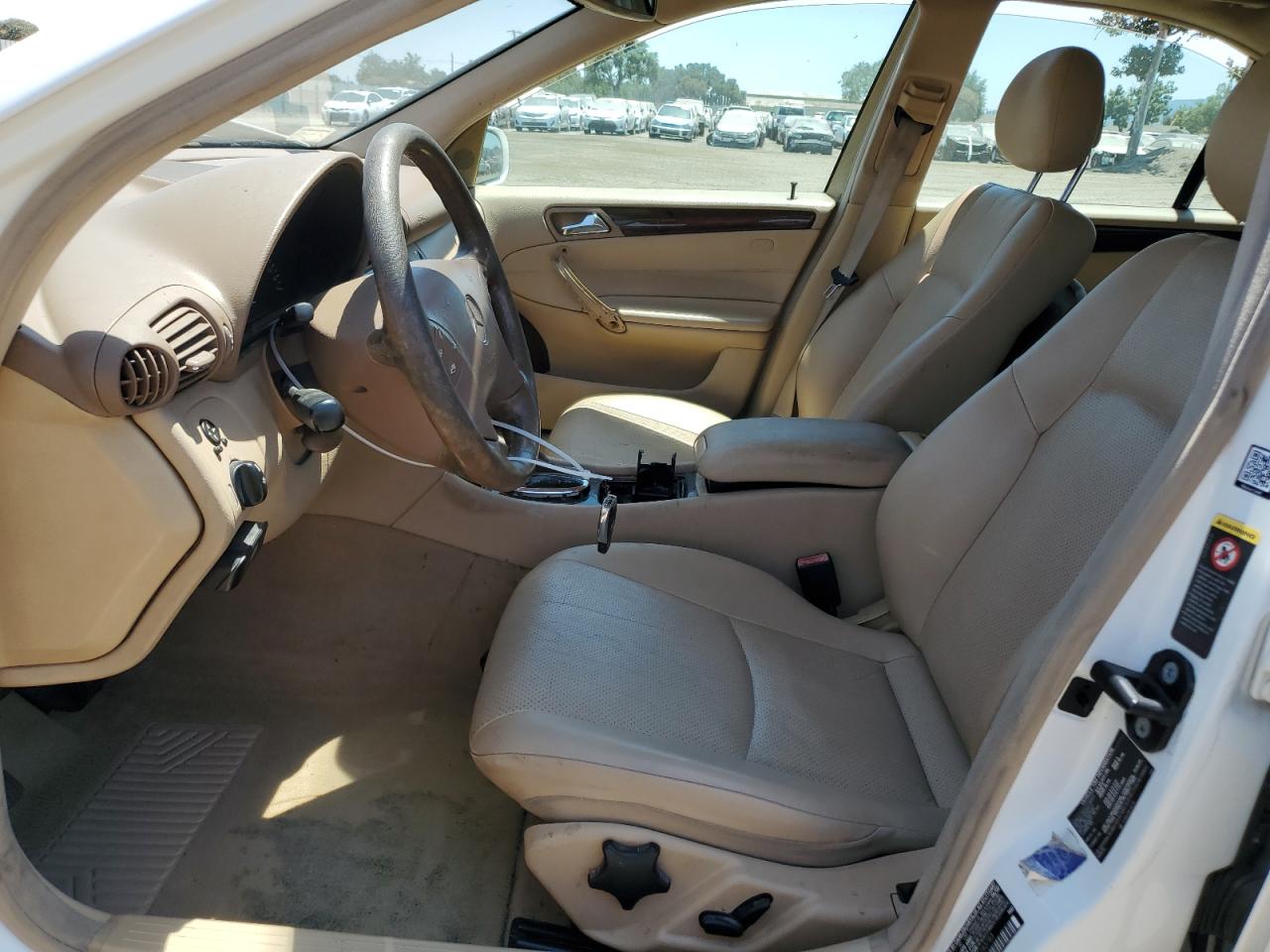 2002 Mercedes-benz C 240 Белый vin: WDBRF61J32F283783