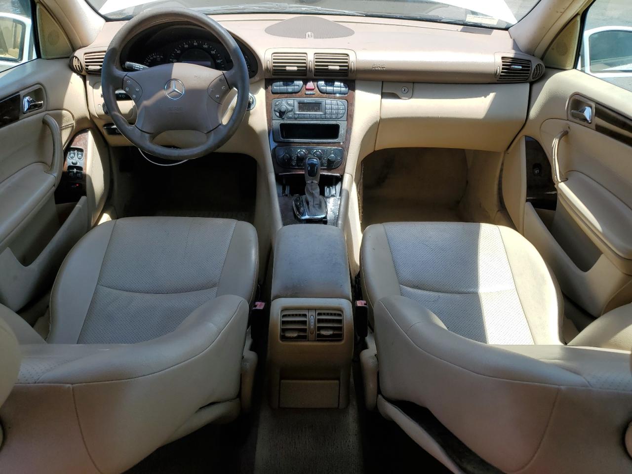 2002 Mercedes-benz C 240 Белый vin: WDBRF61J32F283783