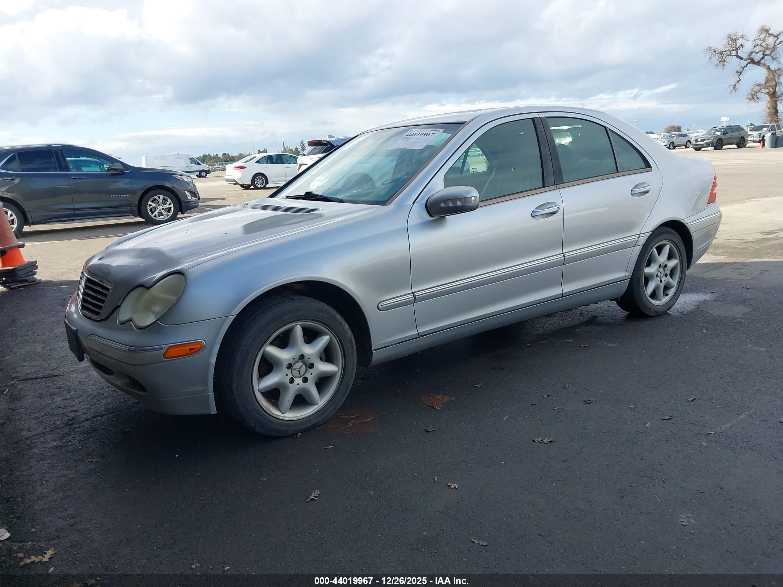 2003 Mercedes-benz C 240   Silver vin: WDBRF61J33F307176