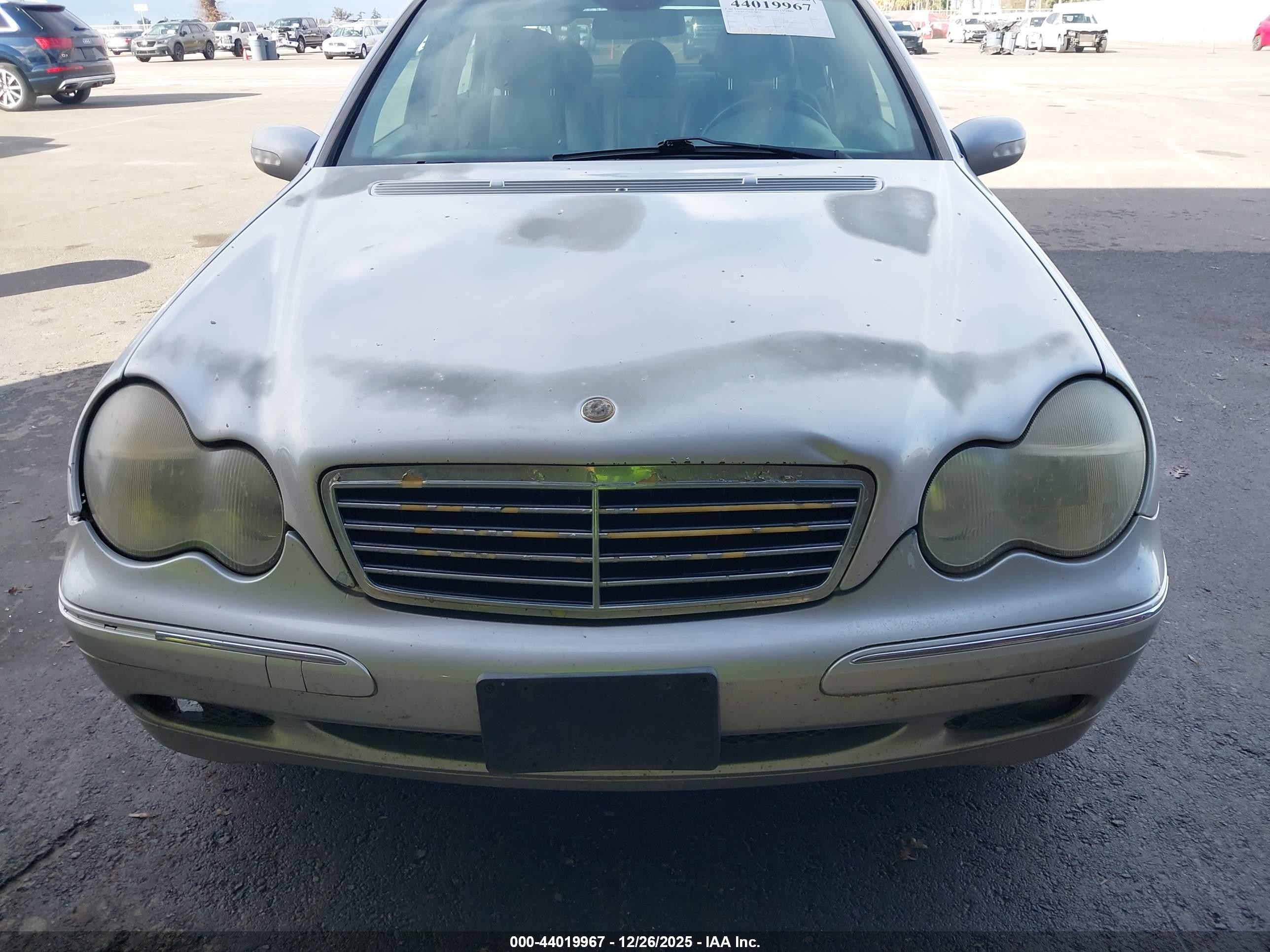 2003 Mercedes-benz C 240   Silver vin: WDBRF61J33F307176