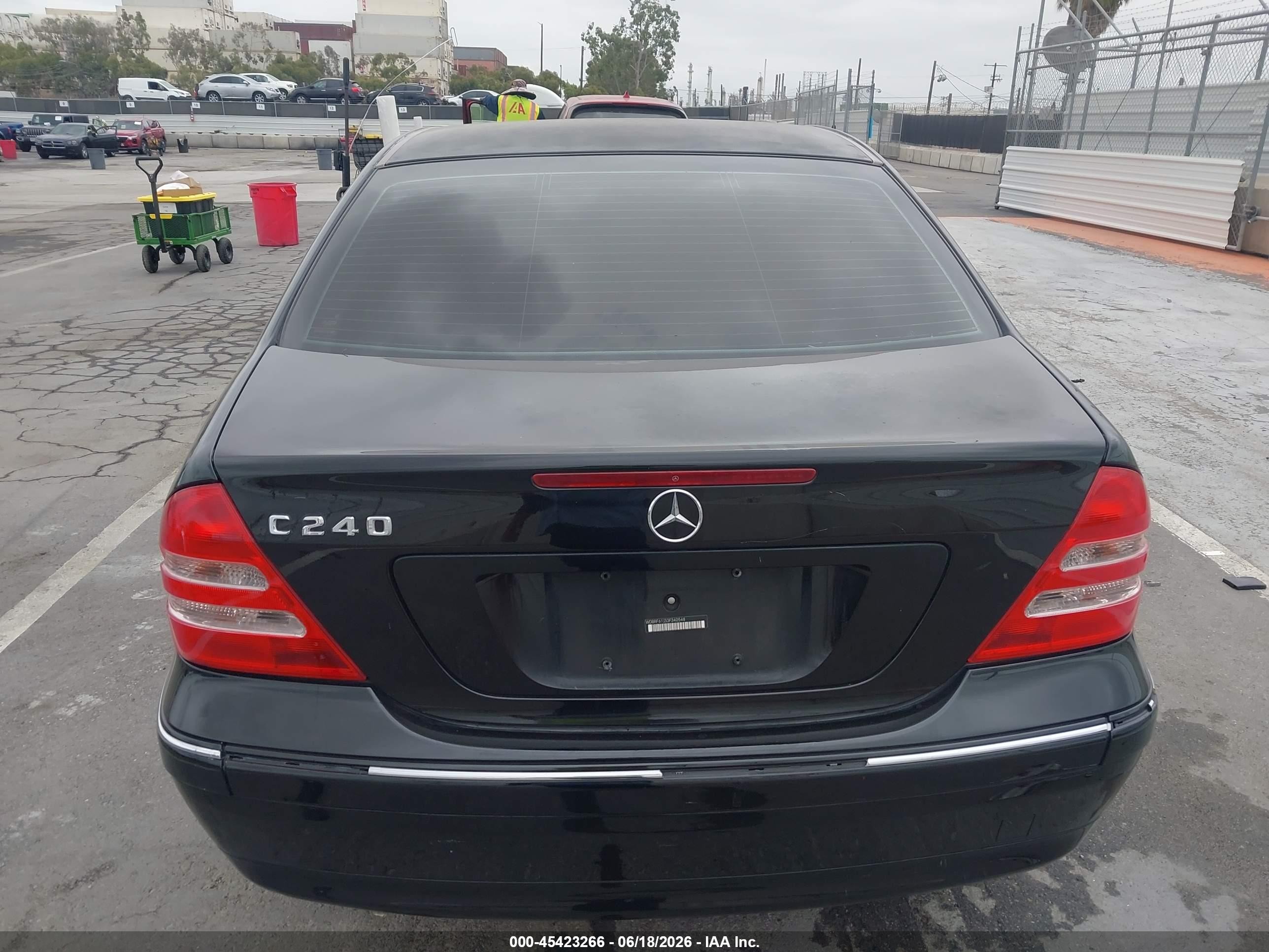 2003 Mercedes-benz C 240   Black vin: WDBRF61J33F340548
