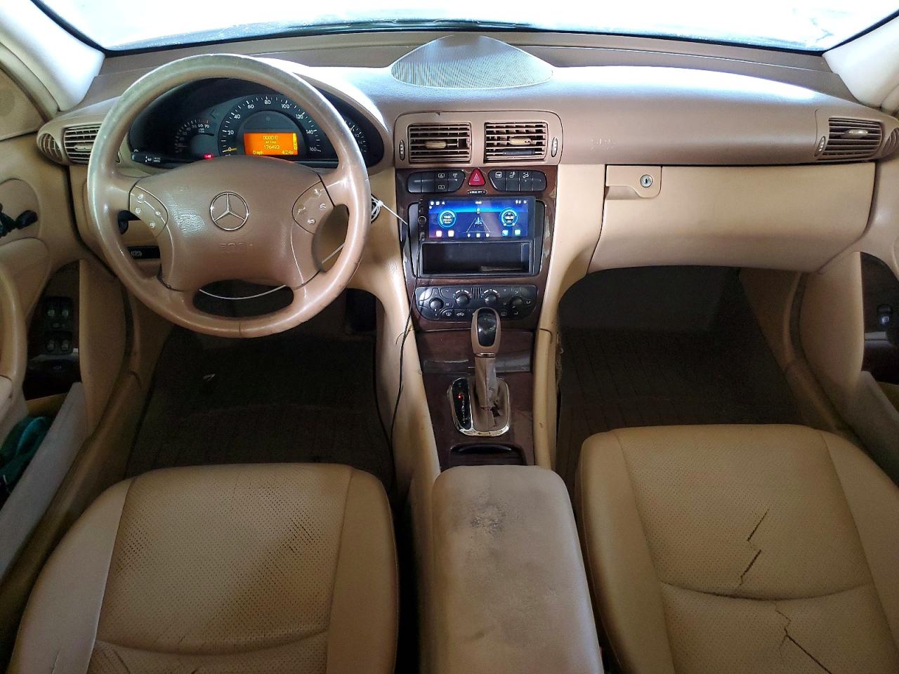 2003 Mercedes-benz C 240 White vin: WDBRF61J33F372044
