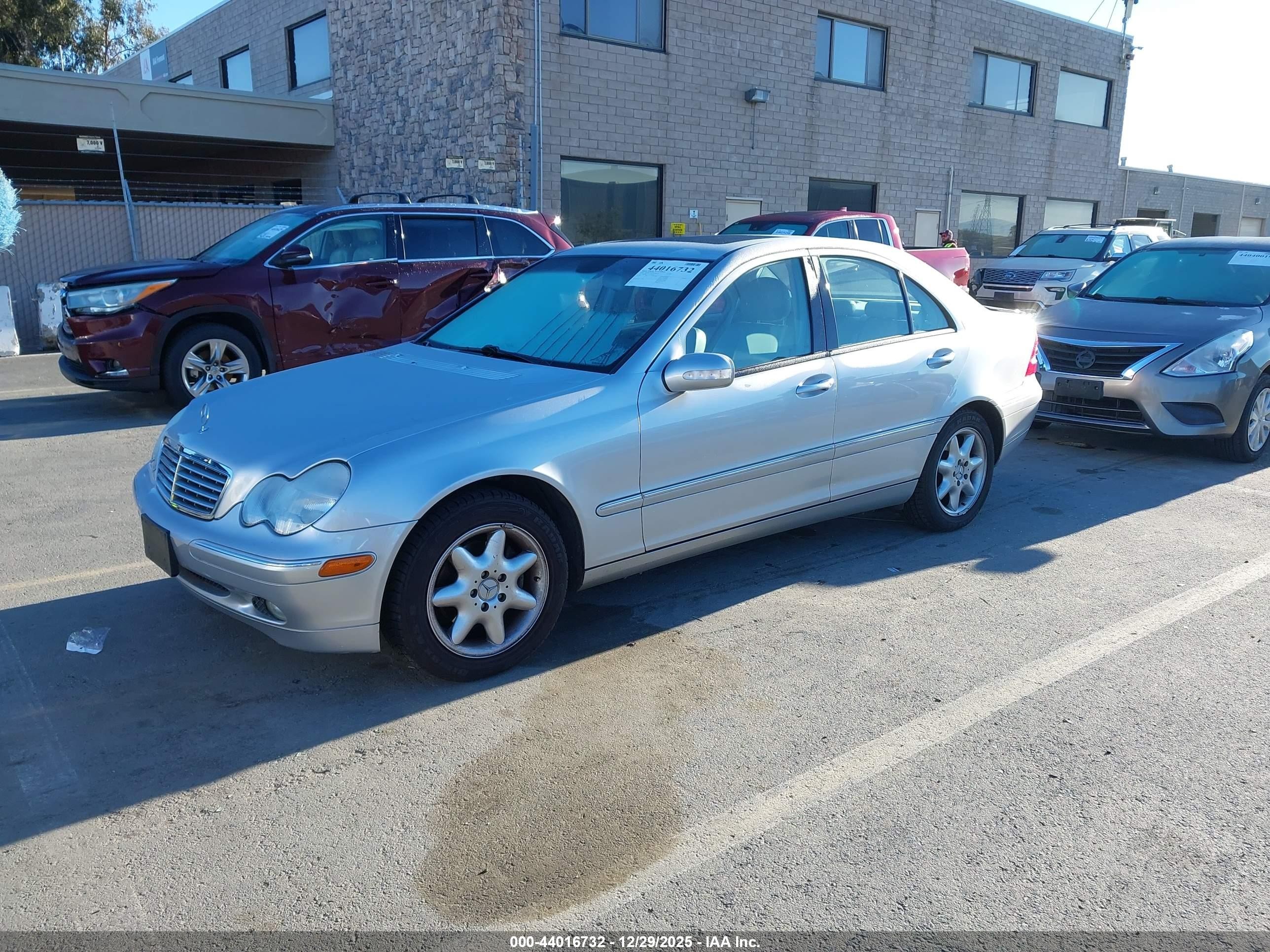 2003 Mercedes-benz C 240   Серый vin: WDBRF61J33F392262