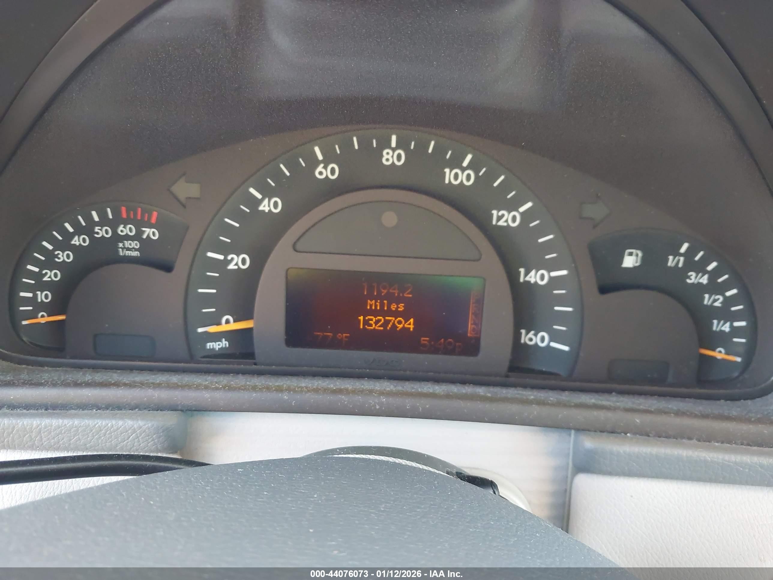 2004 Mercedes-benz C 240   White vin: WDBRF61J34A576616