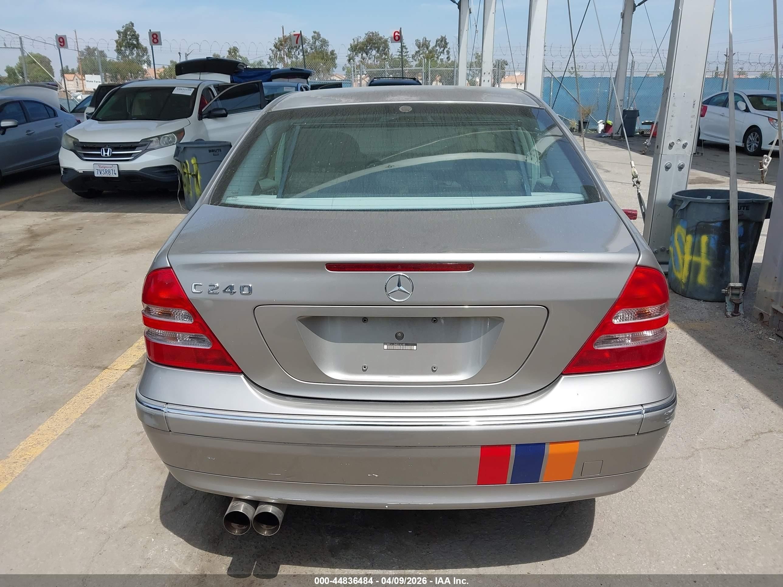 2004 Mercedes-benz C 240   Tan vin: WDBRF61J34E016149