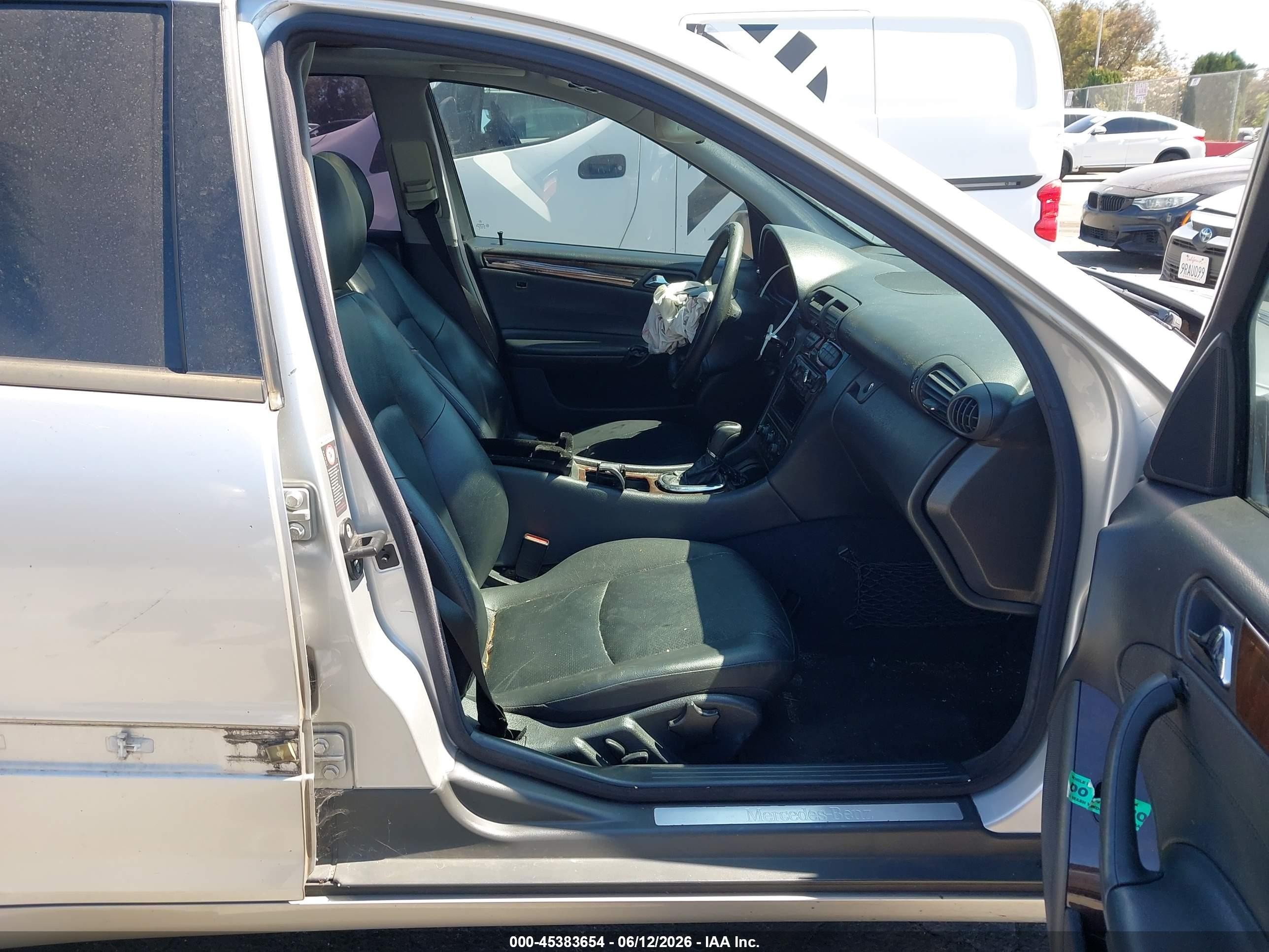 2004 Mercedes-benz C 240 Silver vin: WDBRF61J34E016670