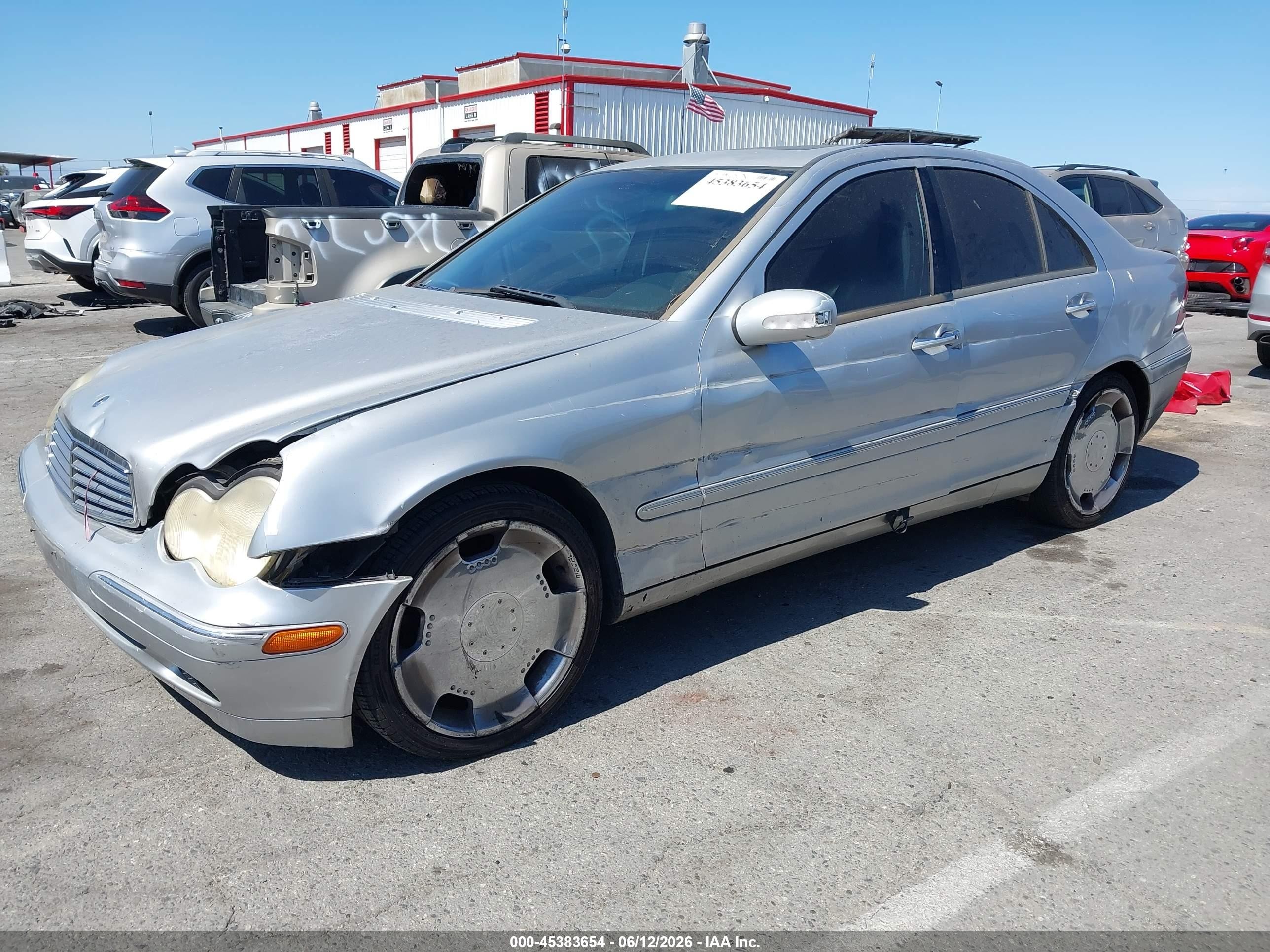 2004 Mercedes-benz C 240 Silver vin: WDBRF61J34E016670