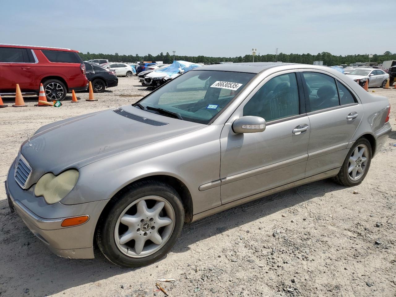 2004 Mercedes-benz C 240 Silver vin: WDBRF61J34E017396
