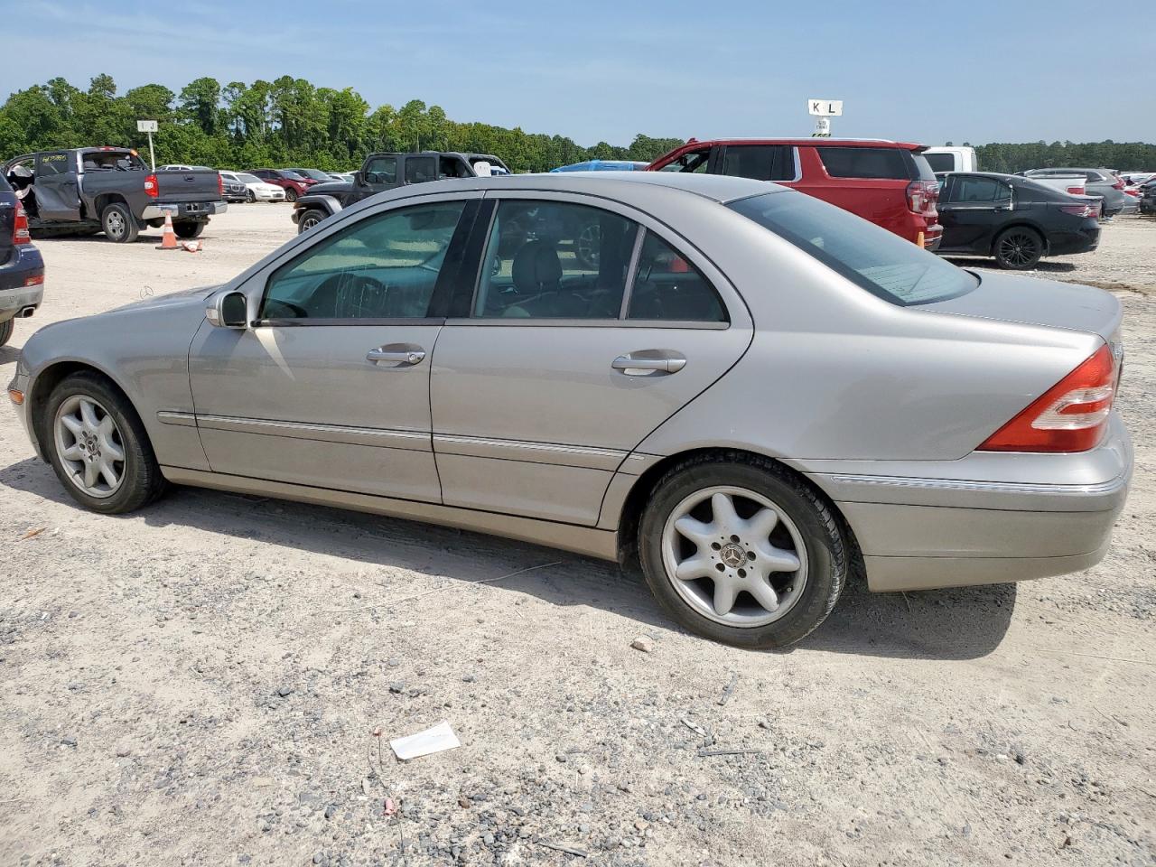 2004 Mercedes-benz C 240 Silver vin: WDBRF61J34E017396