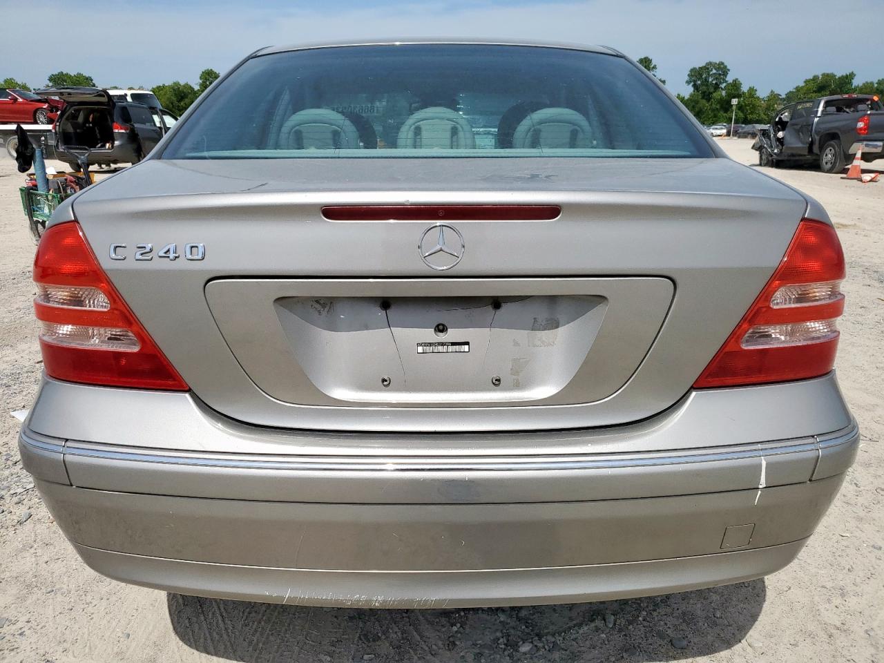 2004 Mercedes-benz C 240 Silver vin: WDBRF61J34E017396