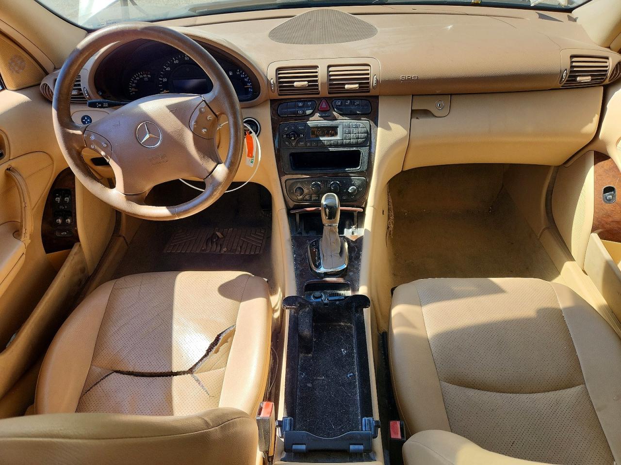2004 Mercedes-benz C 240 White vin: WDBRF61J34E017785
