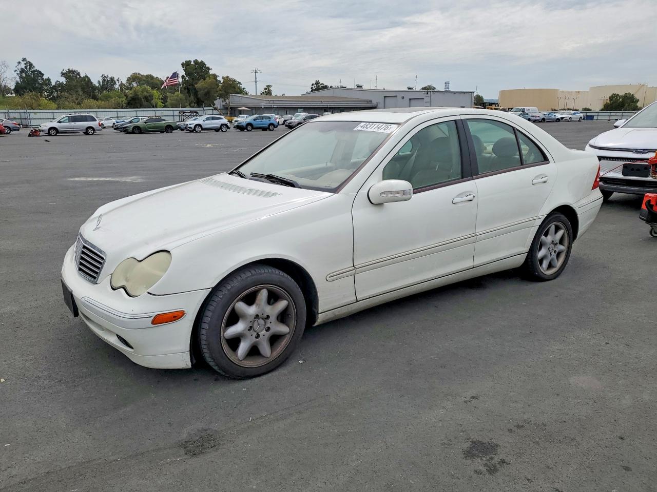 2004 Mercedes-benz C 240 Белый vin: WDBRF61J34E017981