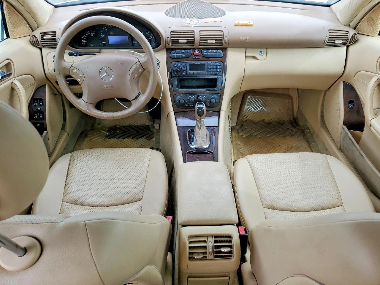 2004 Mercedes-benz C 240 White vin: WDBRF61J34E017981