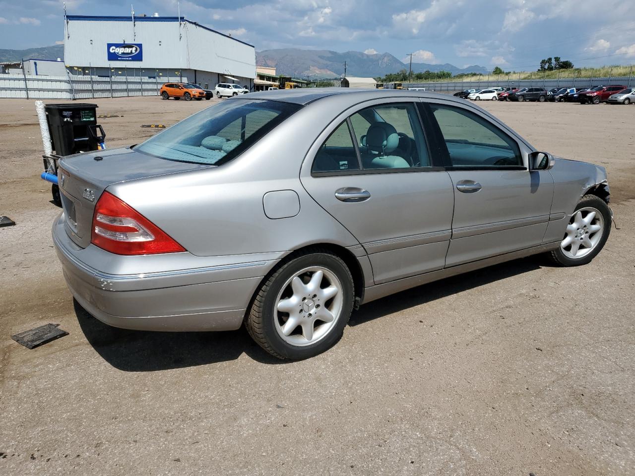 2004 Mercedes-benz C 240 Silver vin: WDBRF61J34E018046