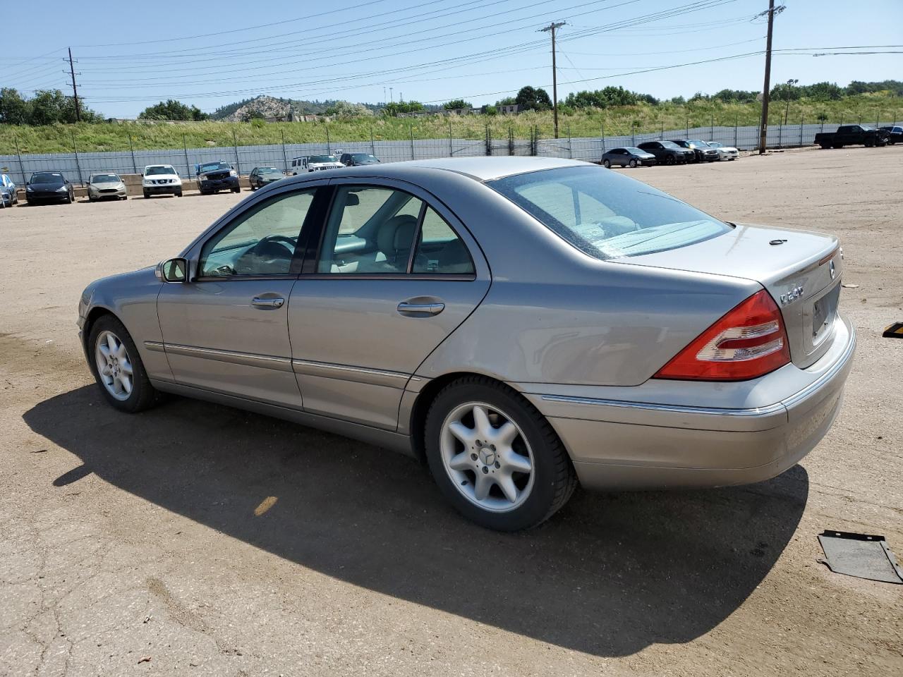 2004 Mercedes-benz C 240 Silver vin: WDBRF61J34E018046