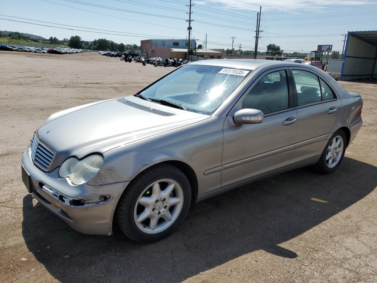 2004 Mercedes-benz C 240 Silver vin: WDBRF61J34E018046
