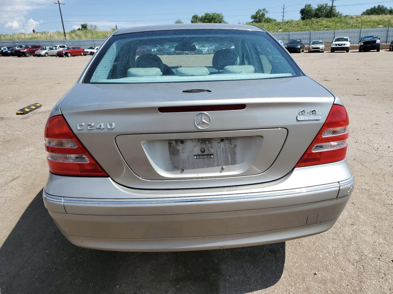 2004 Mercedes-benz C 240 Silver vin: WDBRF61J34E018046