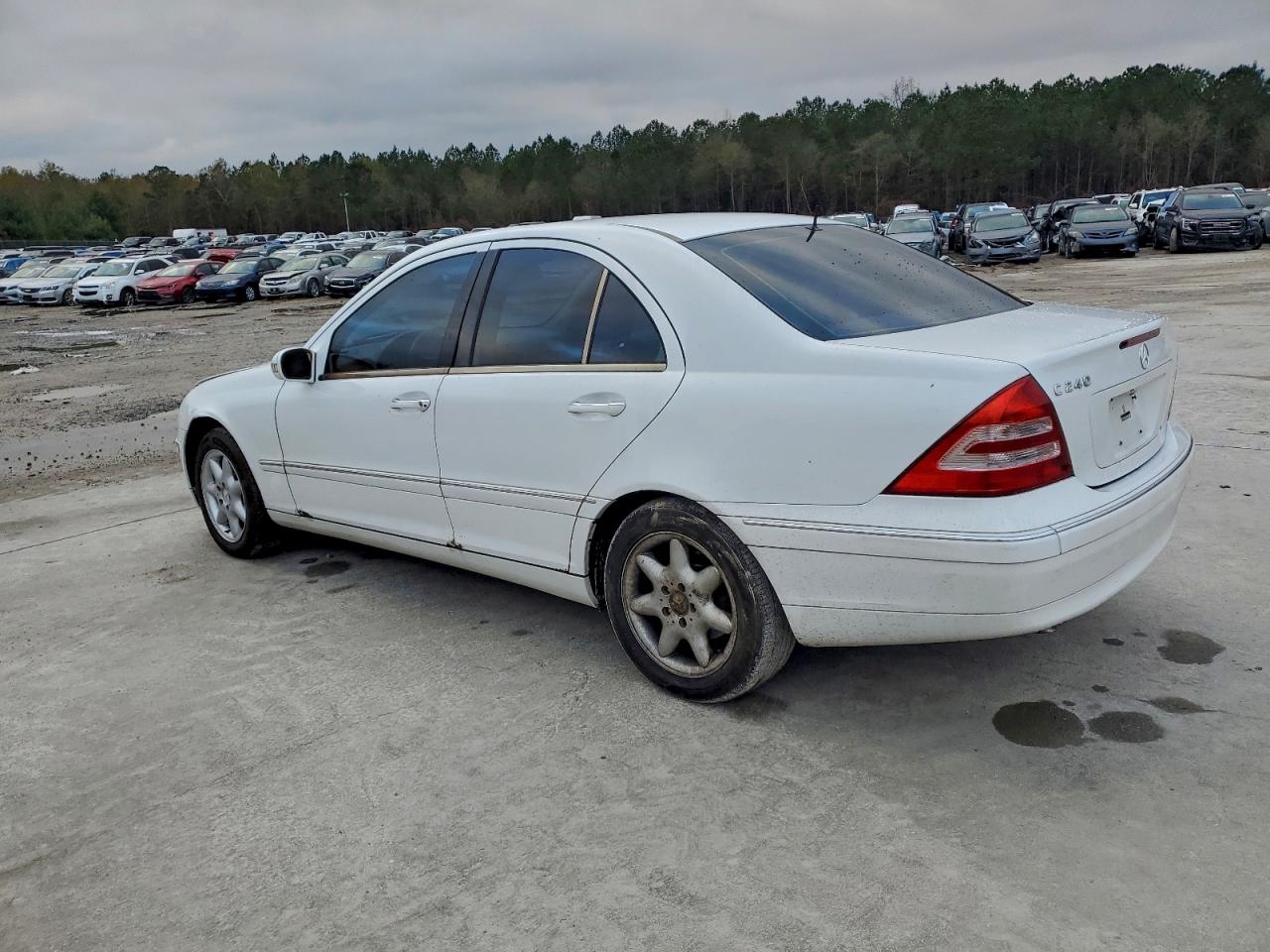 2001 Mercedes-benz C 240 White vin: WDBRF61J41F031913